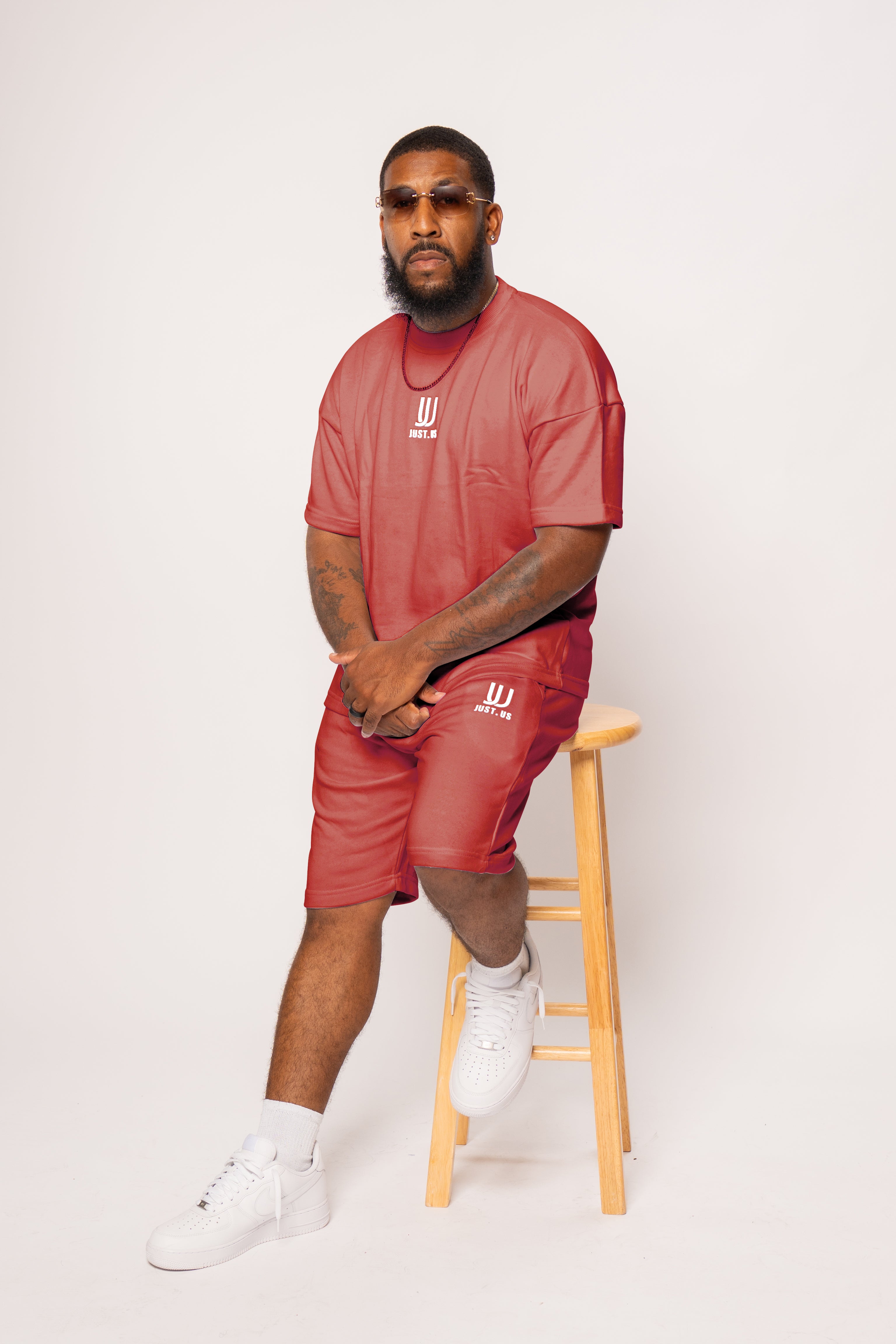 Men’s Drop Shoulder Shirt + Shorts – Just.us