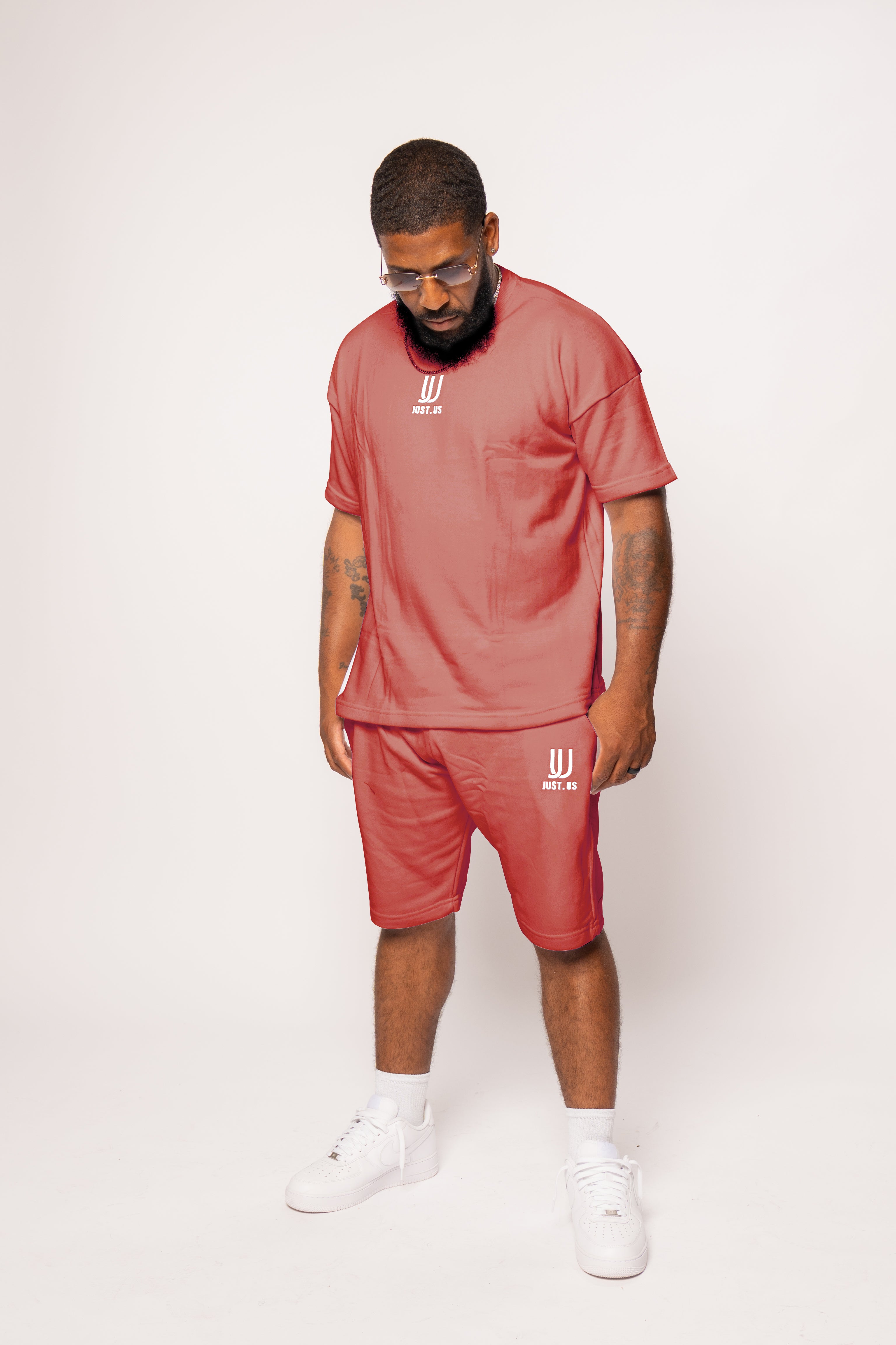Men’s Drop Shoulder Shirt + Shorts – Just.us