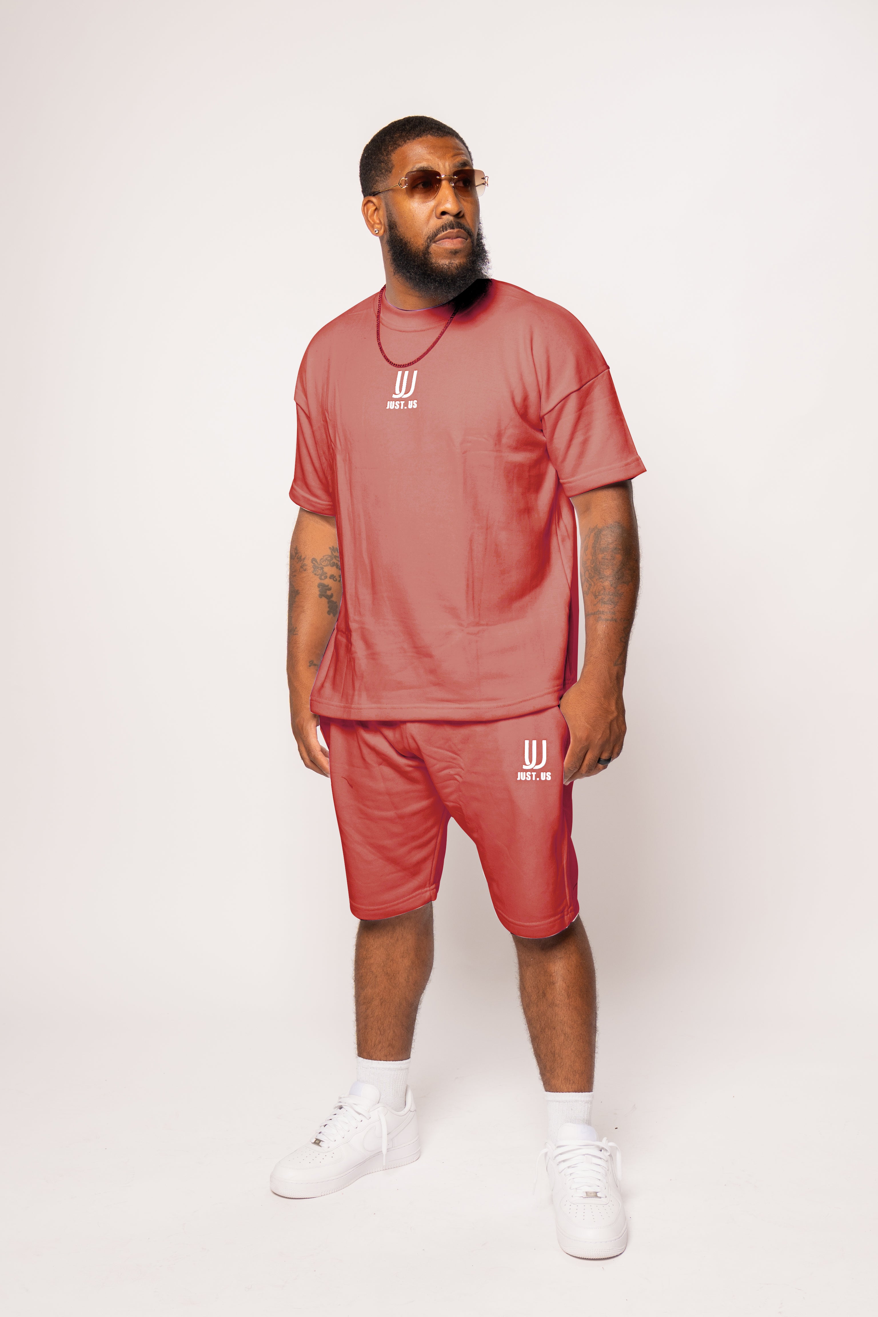 Men’s Drop Shoulder Shirt + Shorts – Just.us