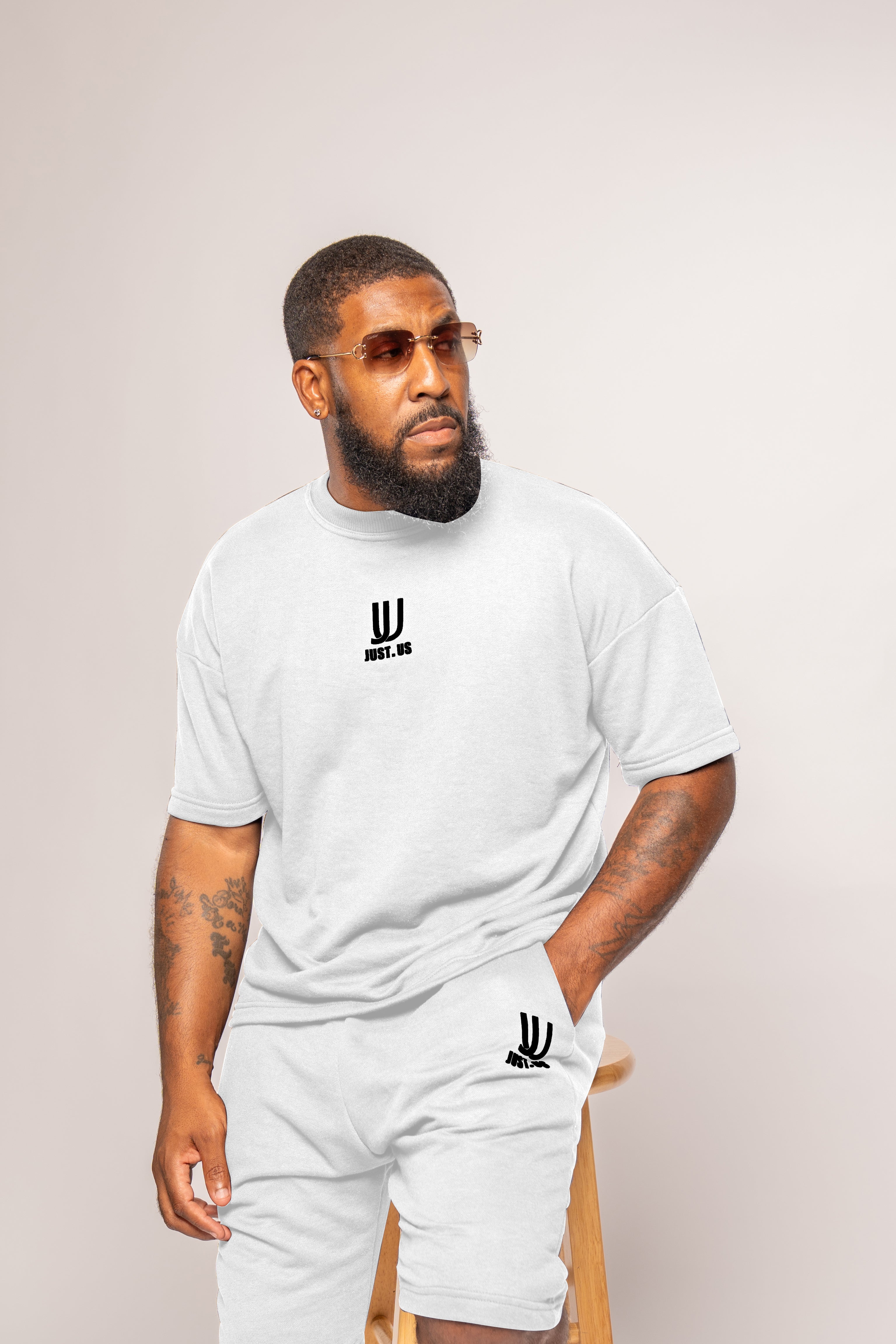Men’s Drop Shoulder Shirt + Shorts – Just.us