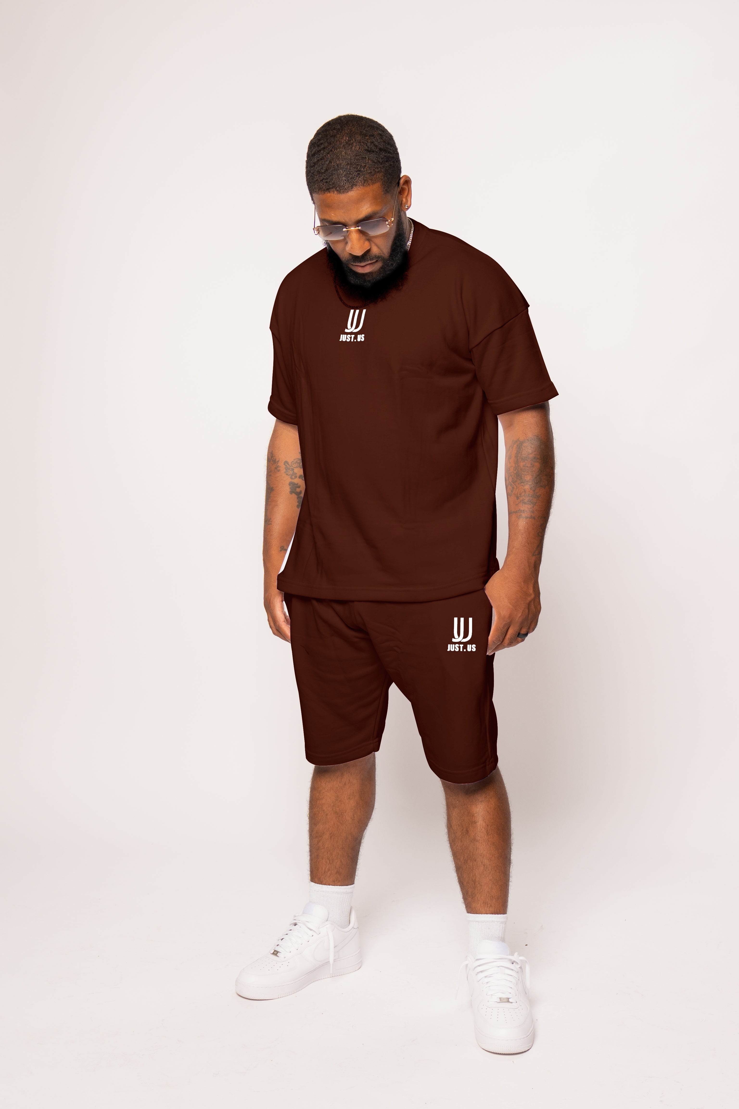 Men’s Drop Shoulder Shirt + Shorts – Just.us