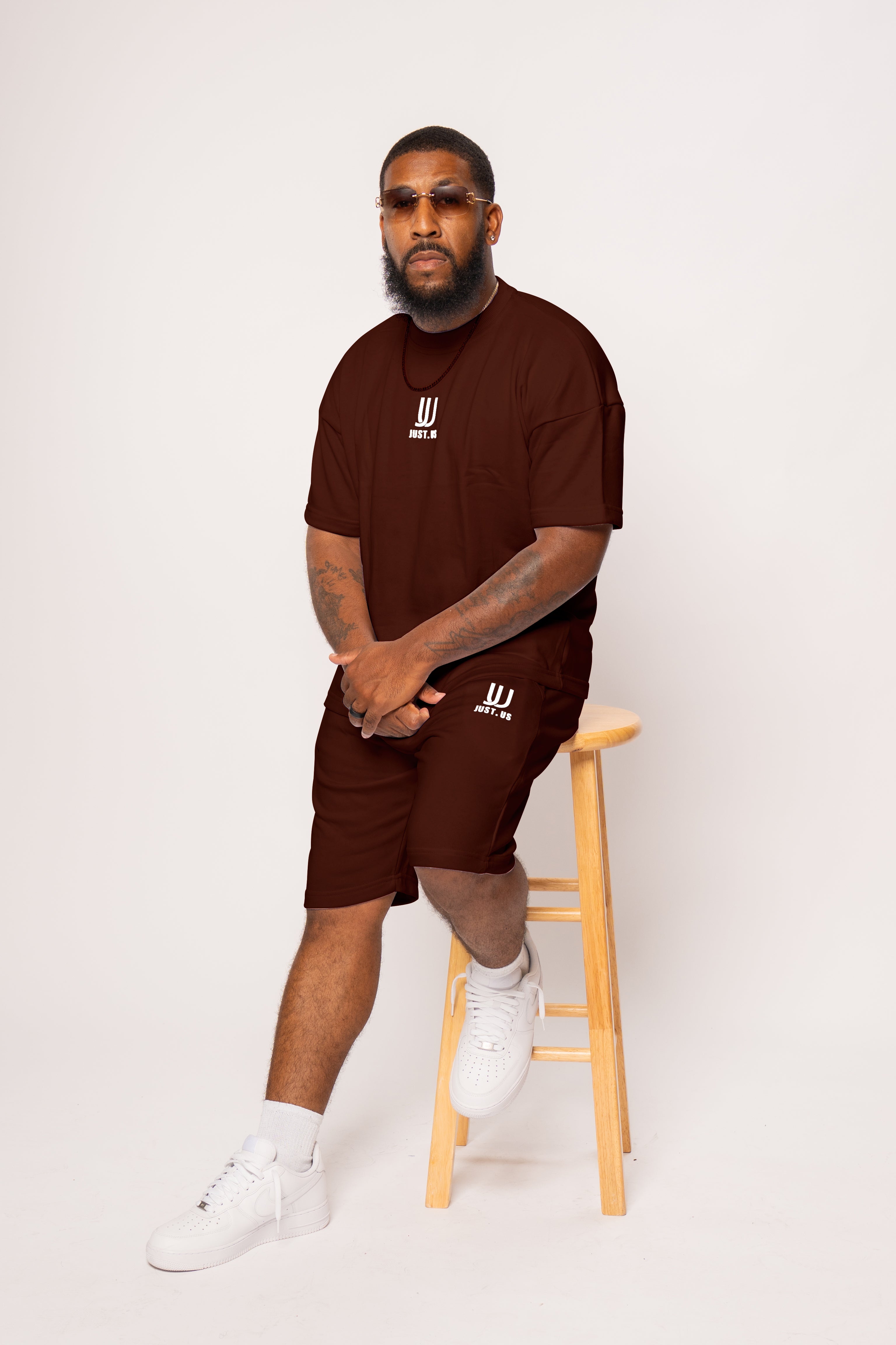 Men’s Drop Shoulder Shirt + Shorts – Just.us