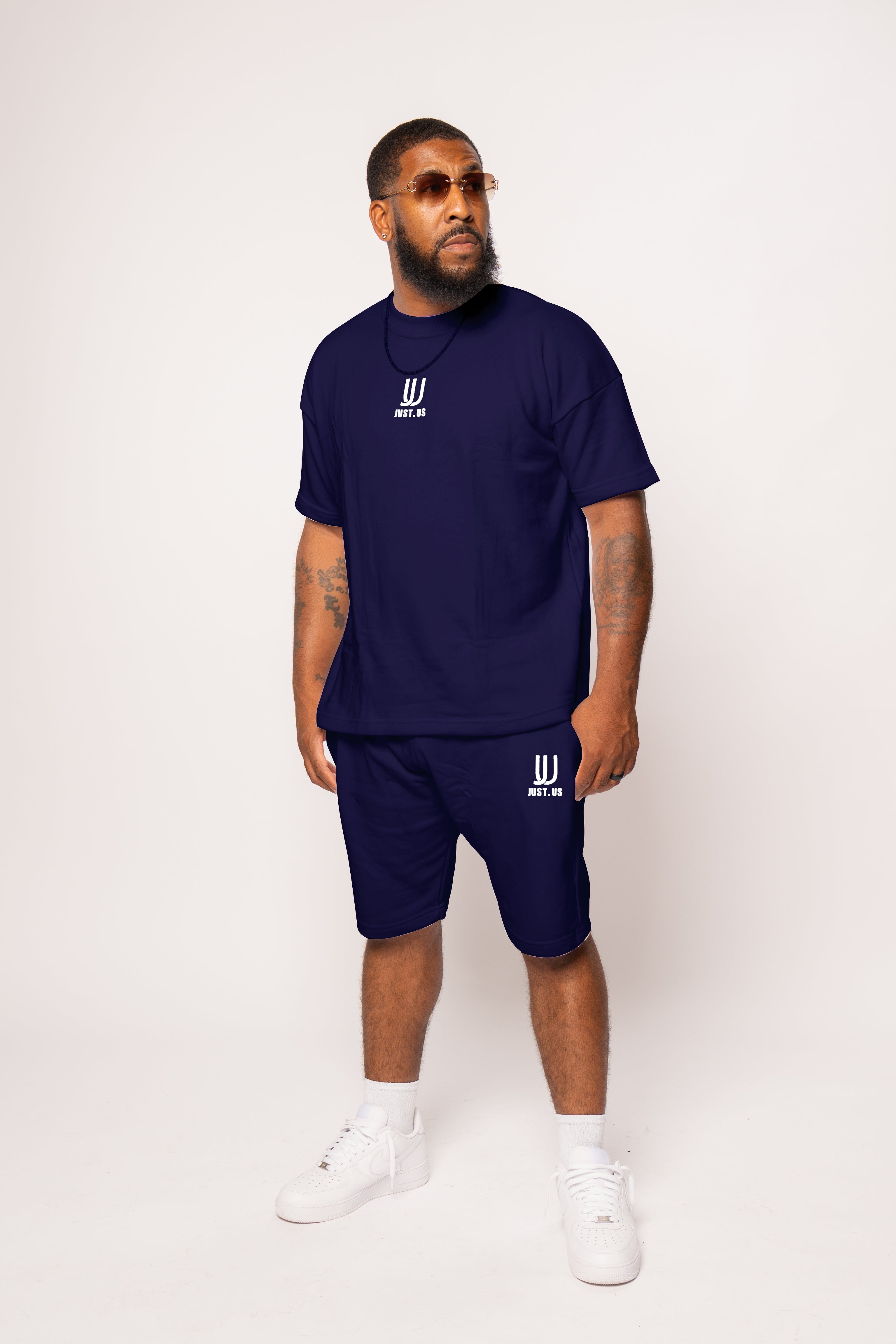 Men’s Drop Shoulder Shirt + Shorts – Just.us