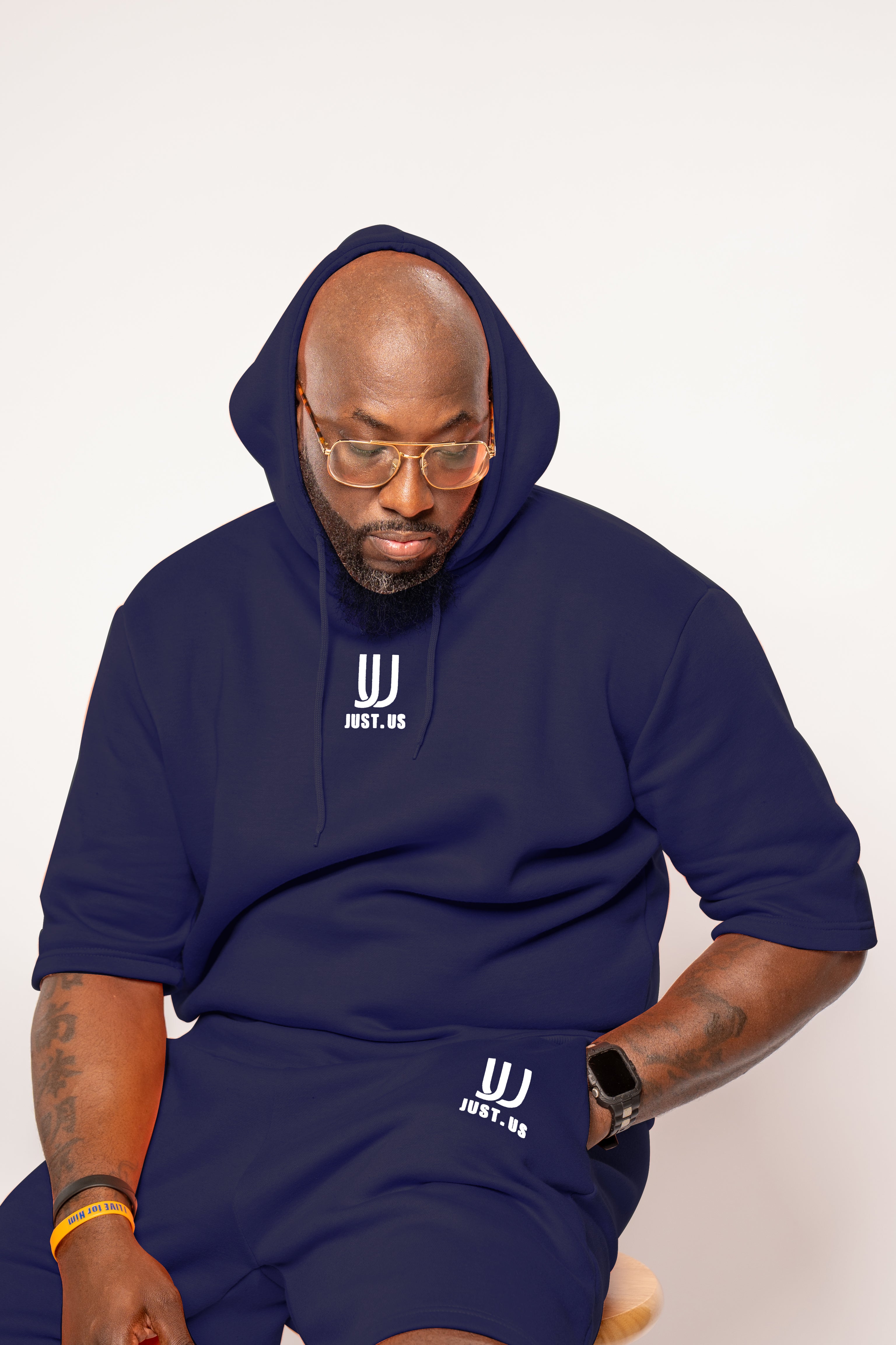 Men’s Drop Shoulder Shirt + Shorts – Just.us