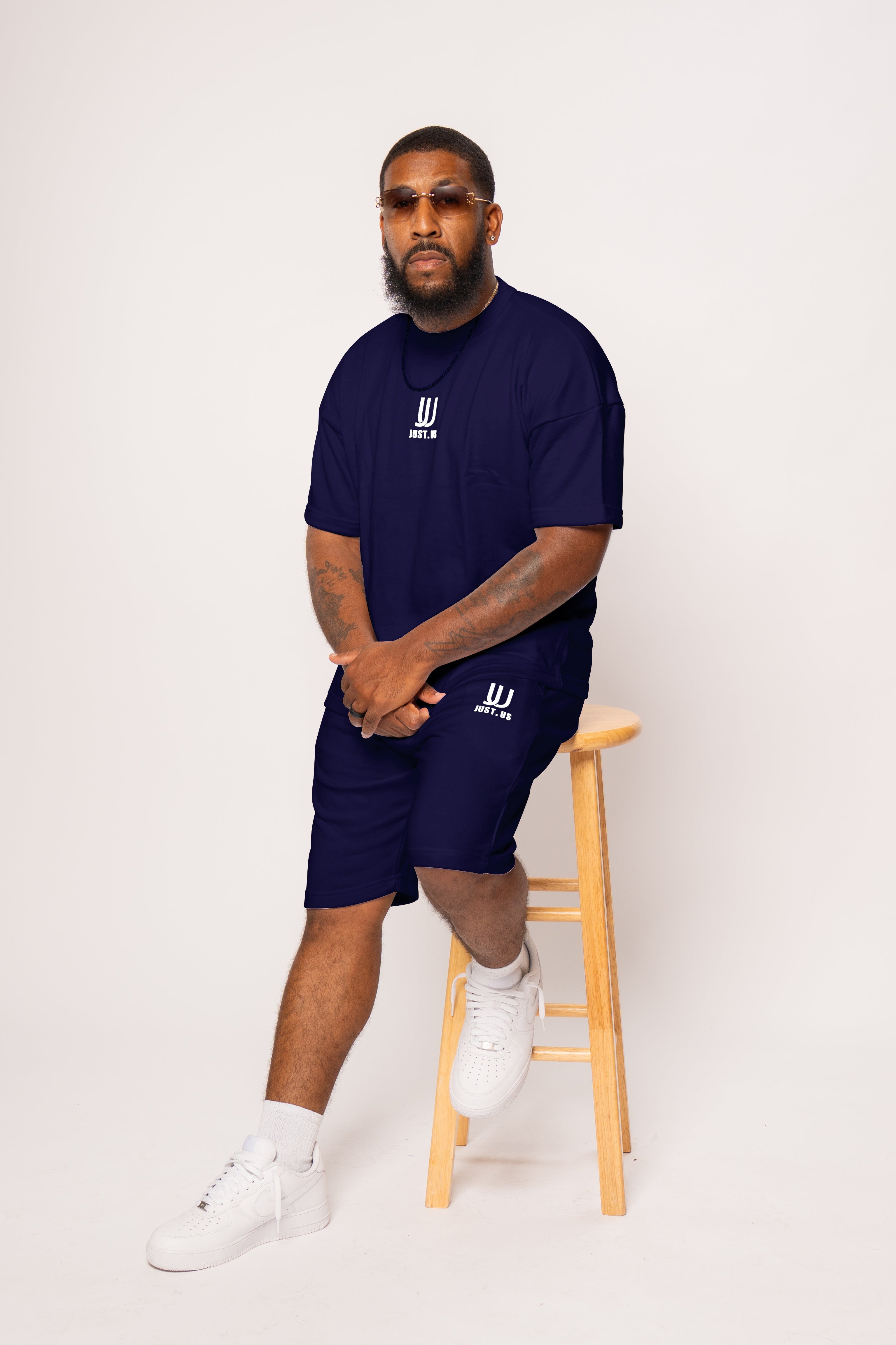 Men’s Drop Shoulder Shirt + Shorts – Just.us
