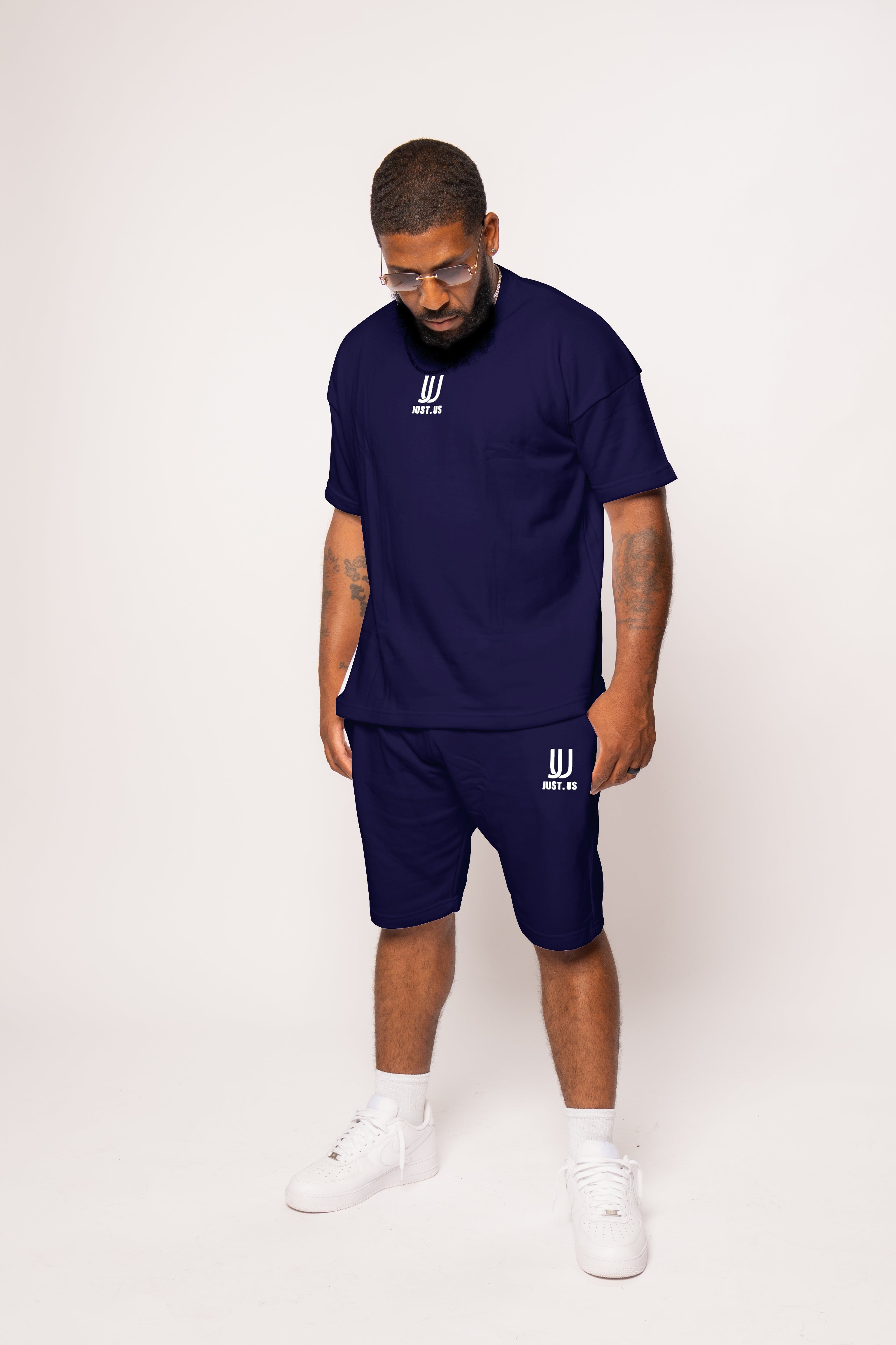 Men’s Drop Shoulder Shirt + Shorts – Just.us