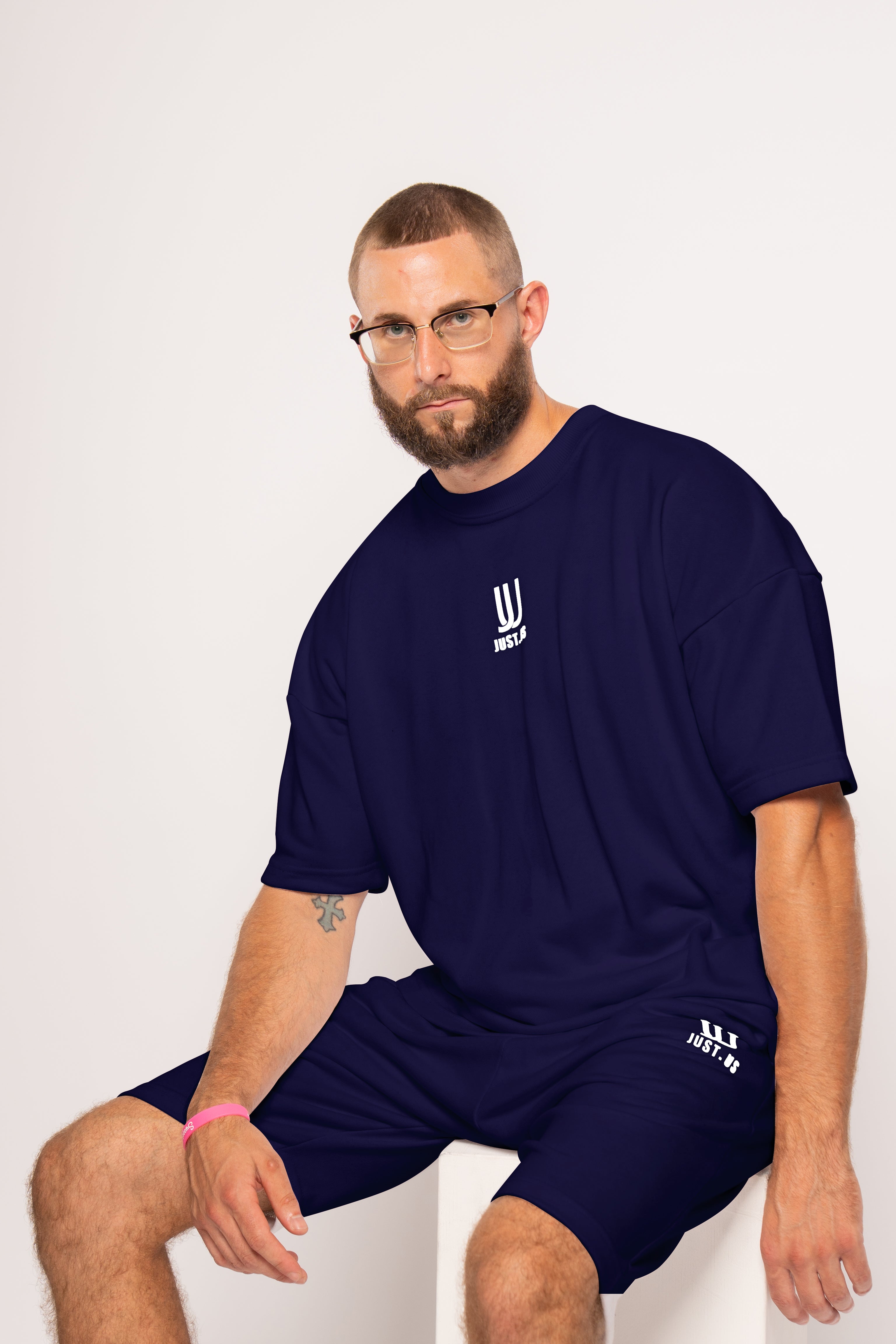 Men’s Drop Shoulder Shirt + Shorts – Just.us