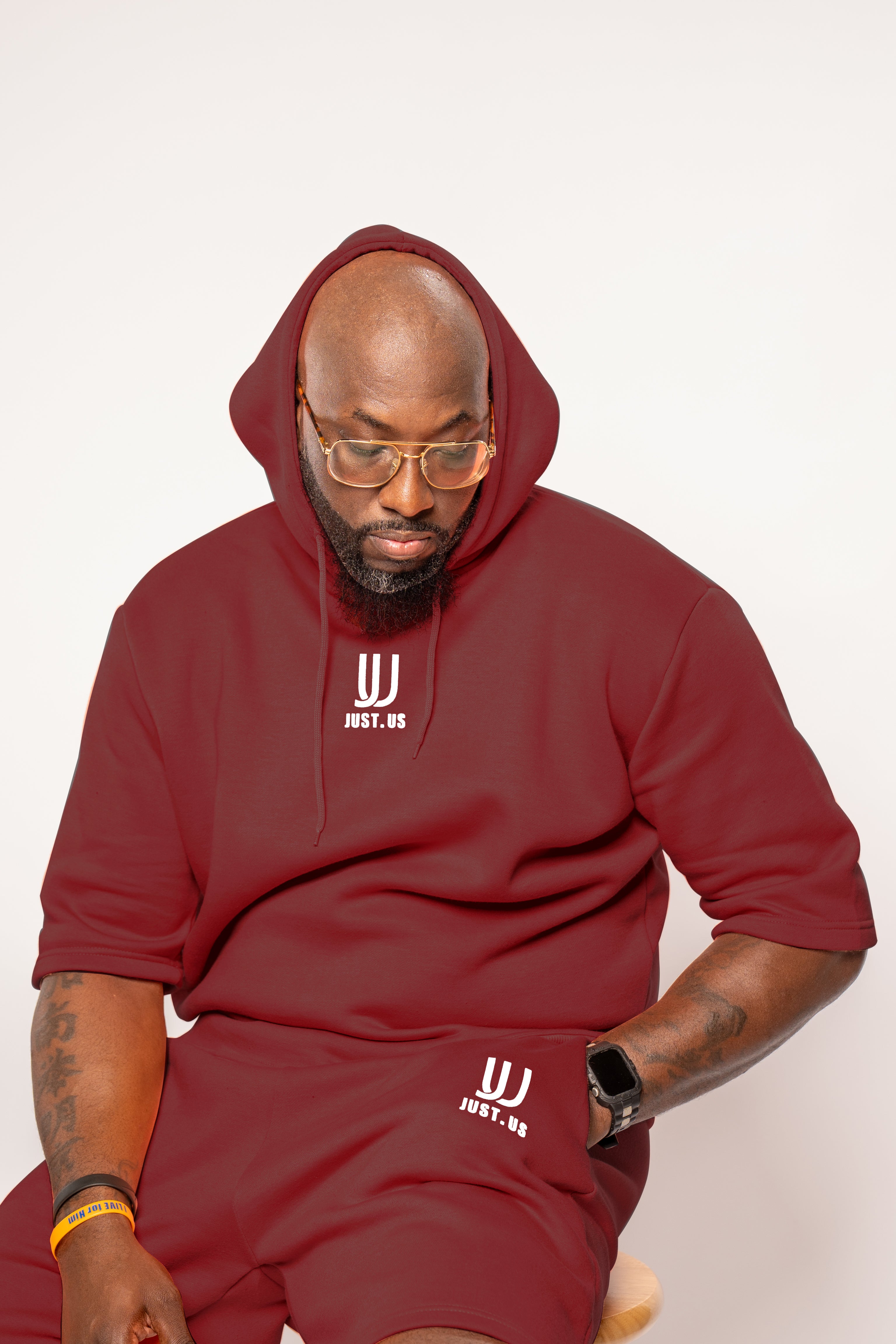 Men’s Drop Shoulder Shirt + Shorts – Just.us