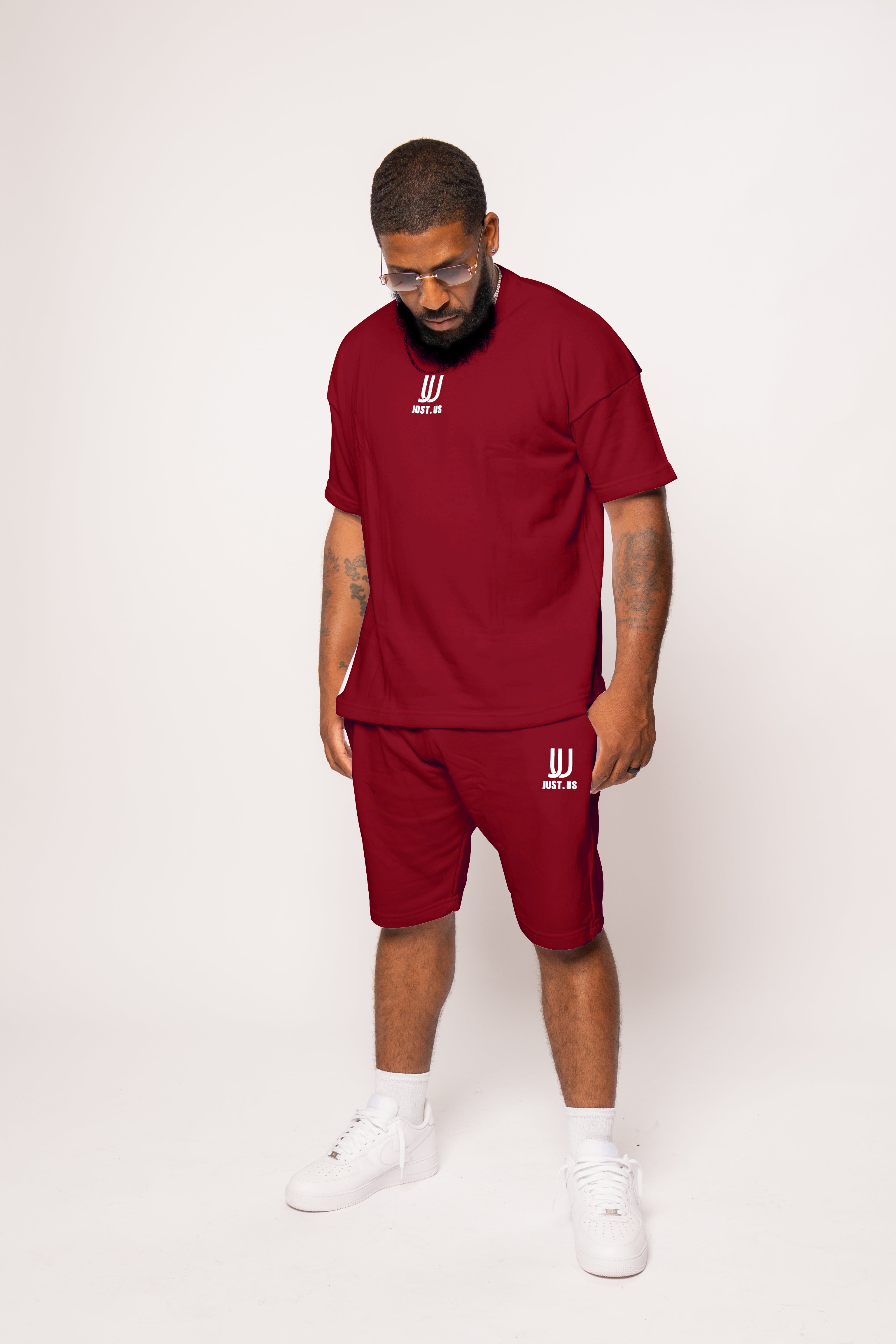 Men’s Drop Shoulder Shirt + Shorts – Just.us