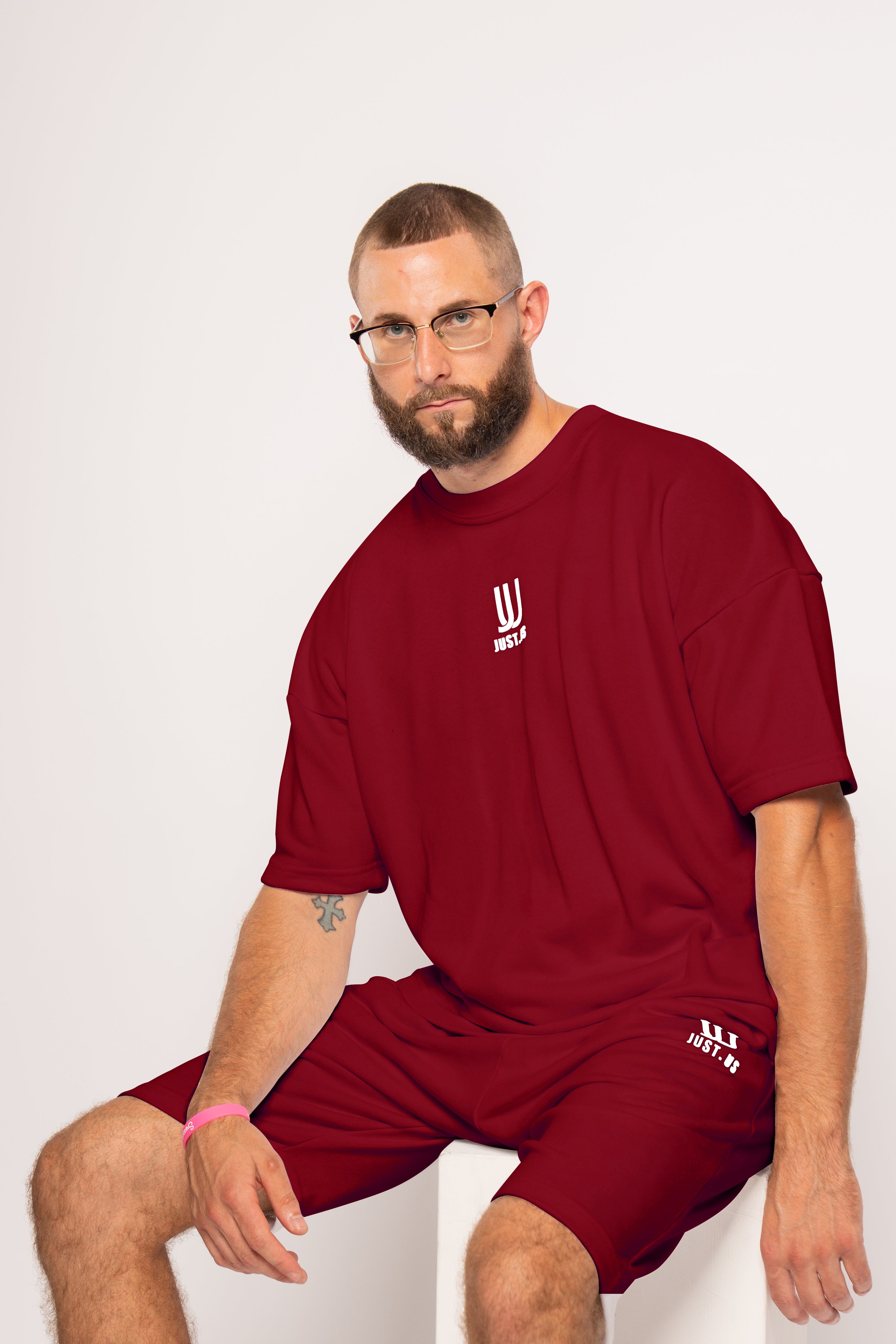 Men’s Drop Shoulder Shirt + Shorts – Just.us