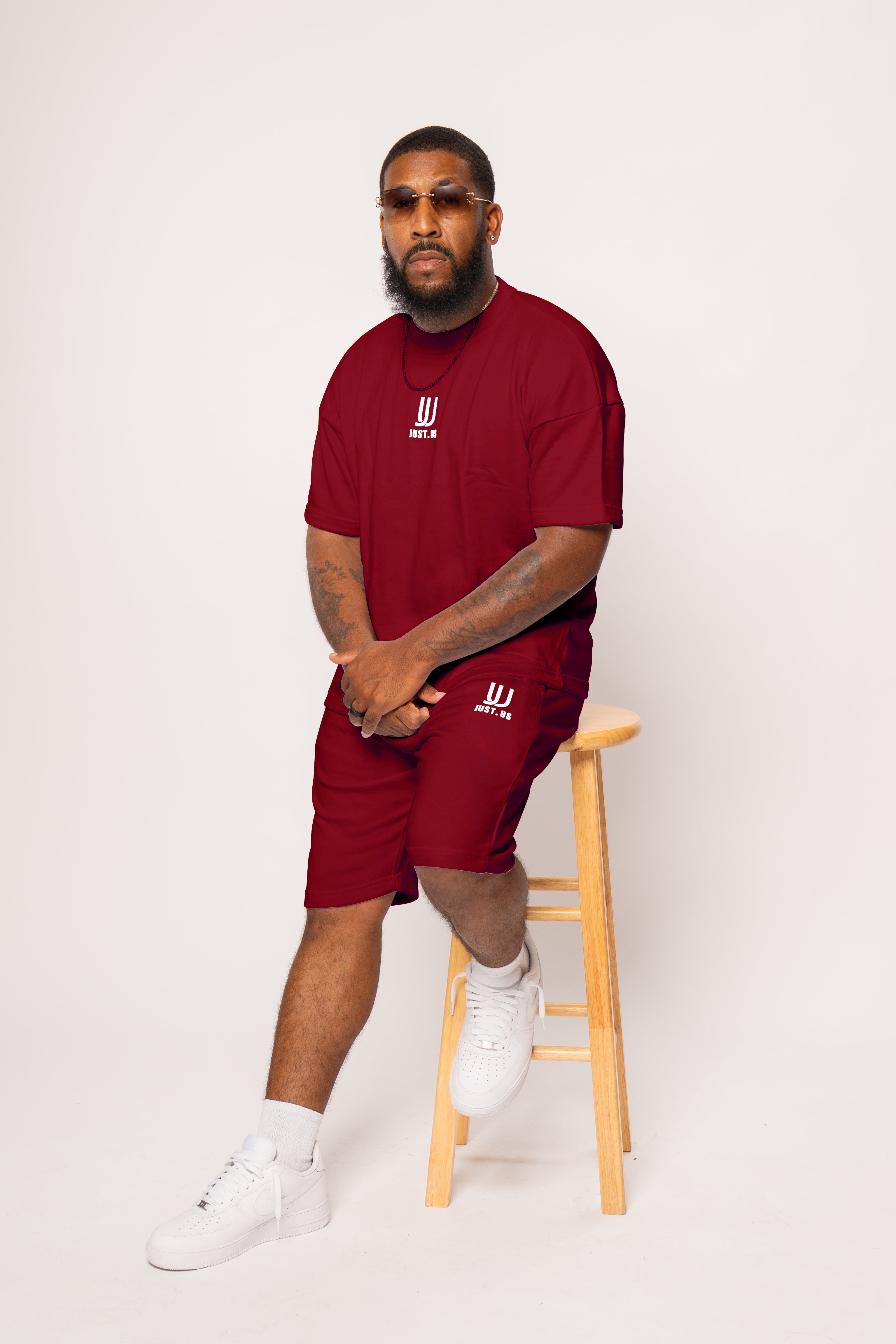 Men’s Drop Shoulder Shirt + Shorts – Just.us