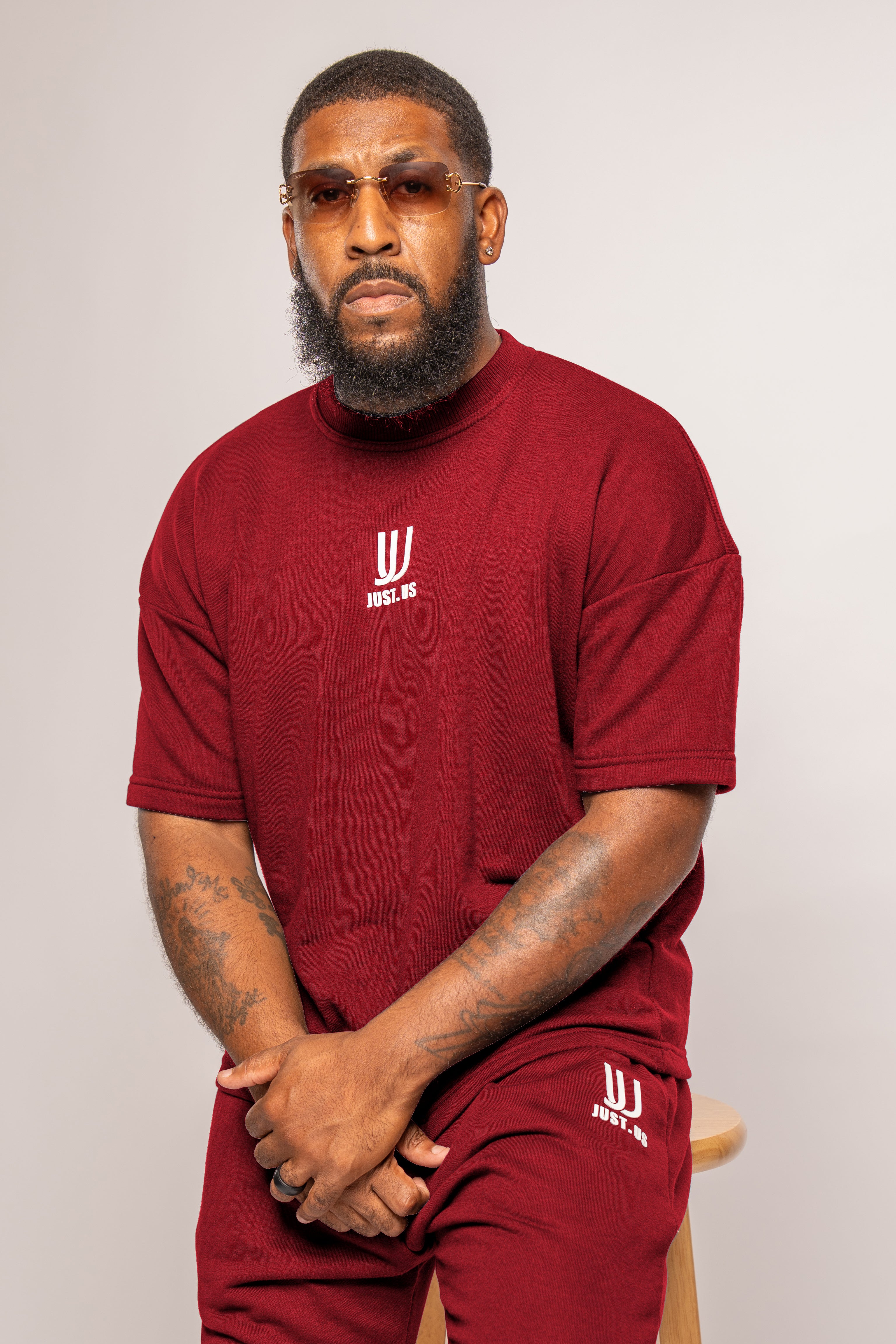 Men’s Drop Shoulder Shirt + Shorts – Just.us