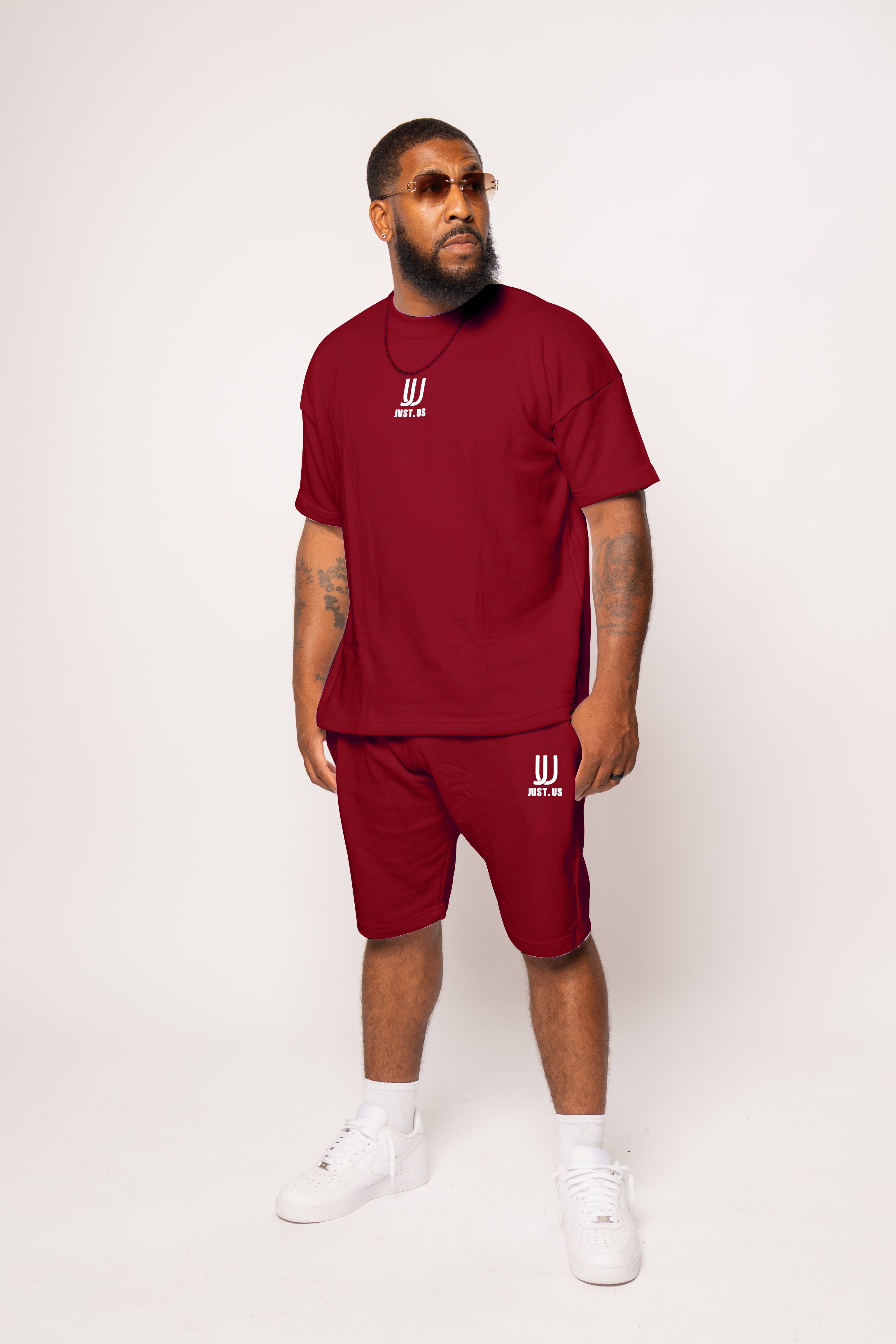 Men’s Drop Shoulder Shirt + Shorts – Just.us