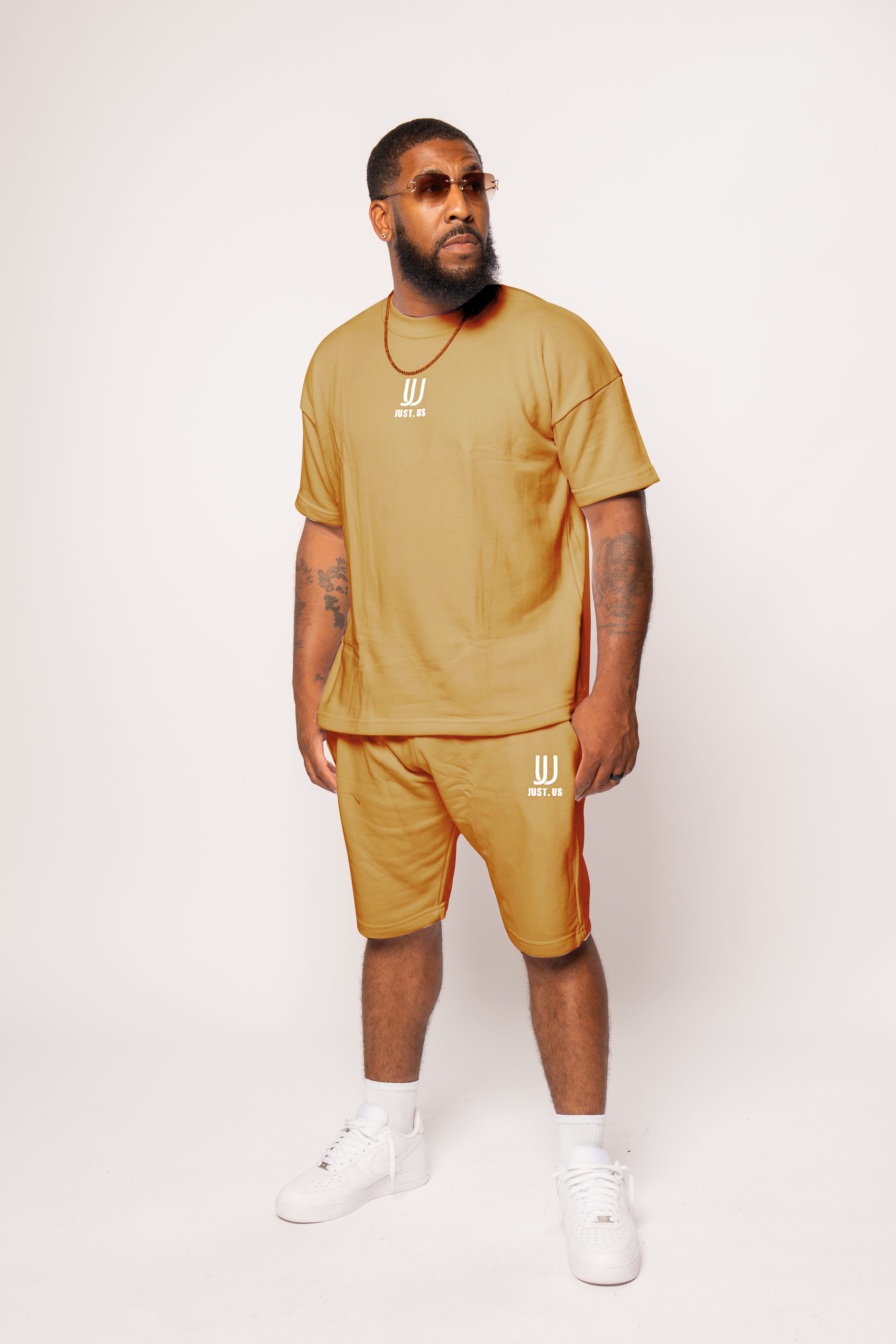Men’s Drop Shoulder Shirt + Shorts – Just.us