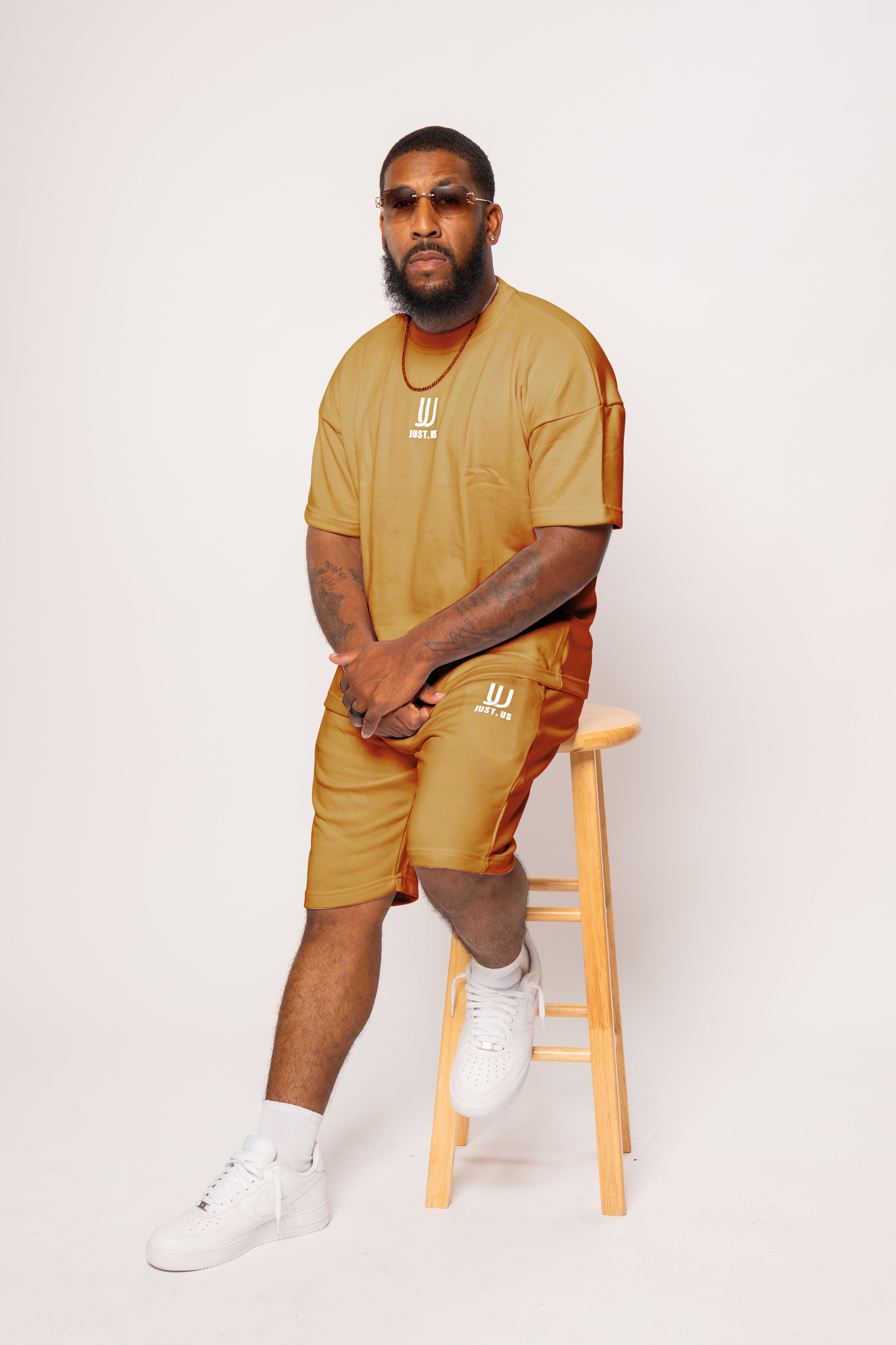 Men’s Drop Shoulder Shirt + Shorts – Just.us