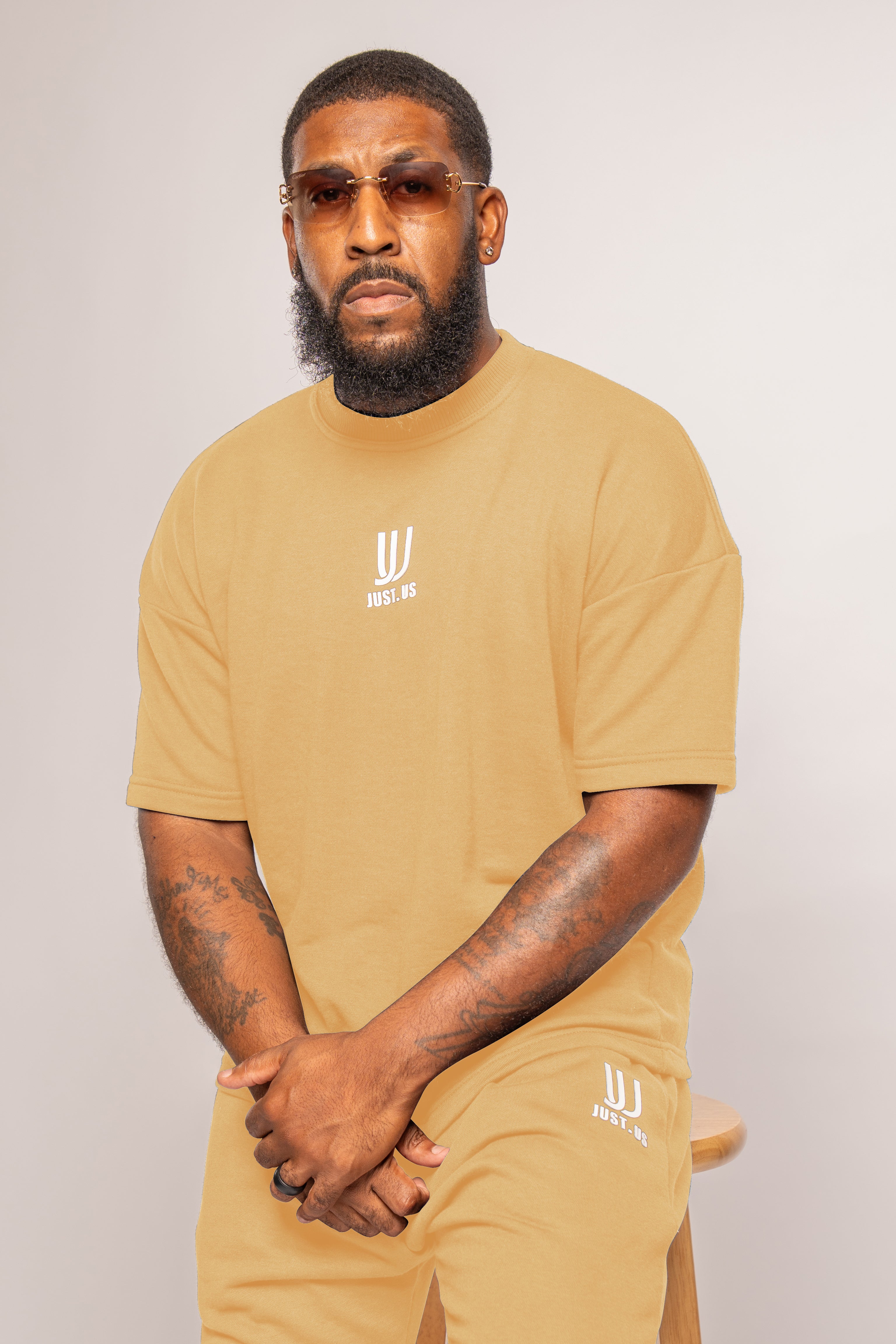 Men’s Drop Shoulder Shirt + Shorts – Just.us