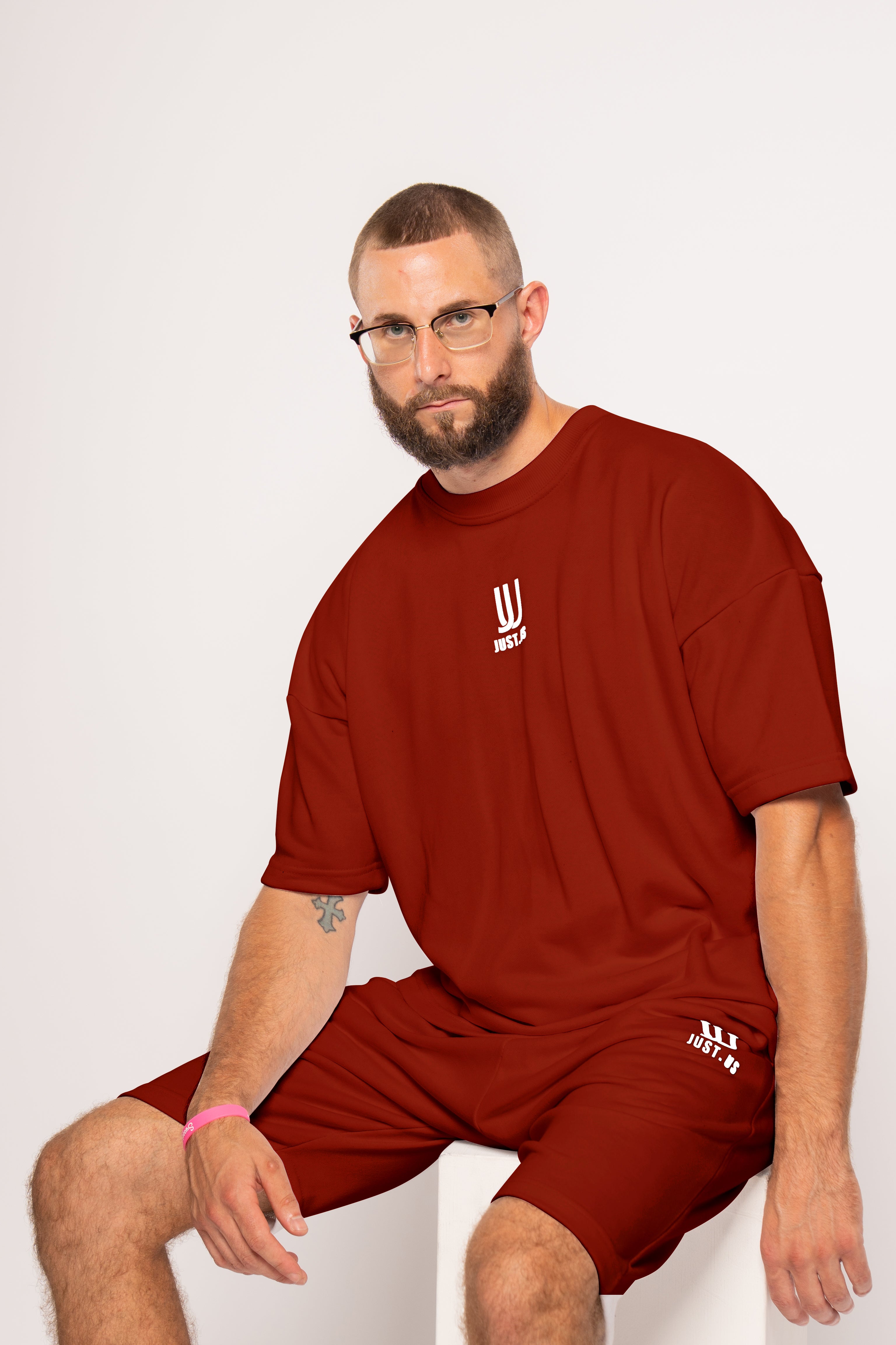 Men’s Drop Shoulder Shirt + Shorts – Just.us
