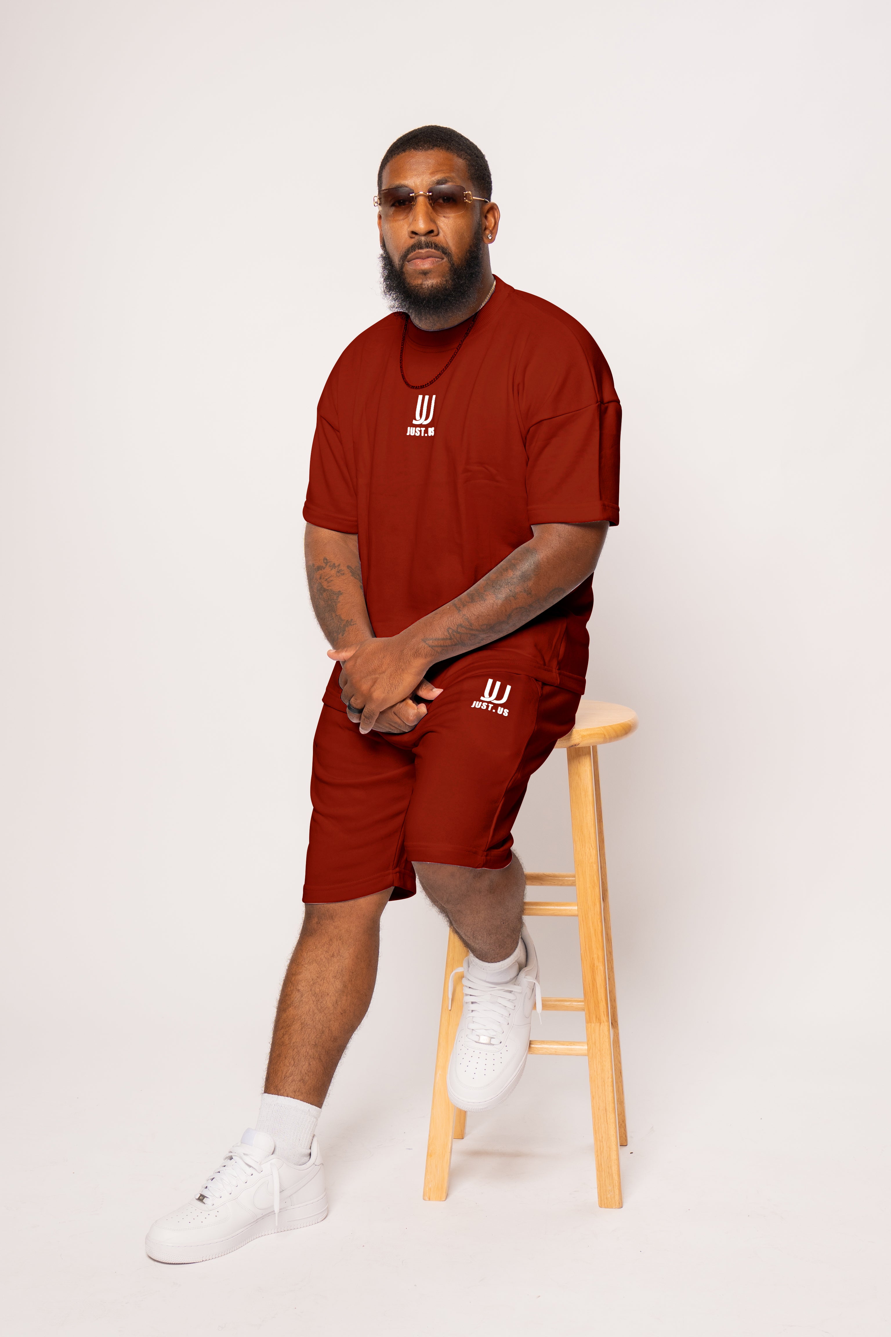 Men’s Drop Shoulder Shirt + Shorts – Just.us