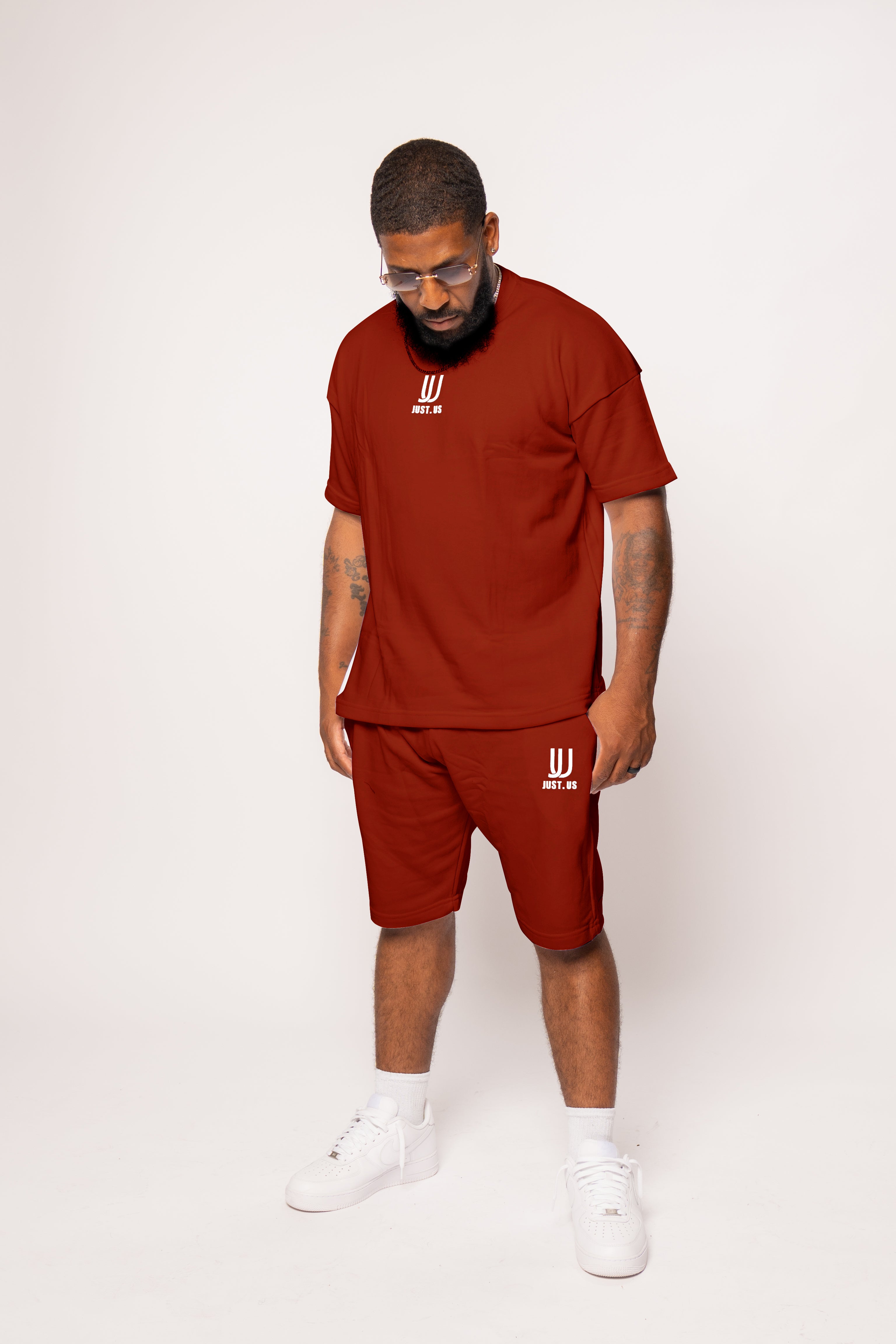 Men’s Drop Shoulder Shirt + Shorts – Just.us