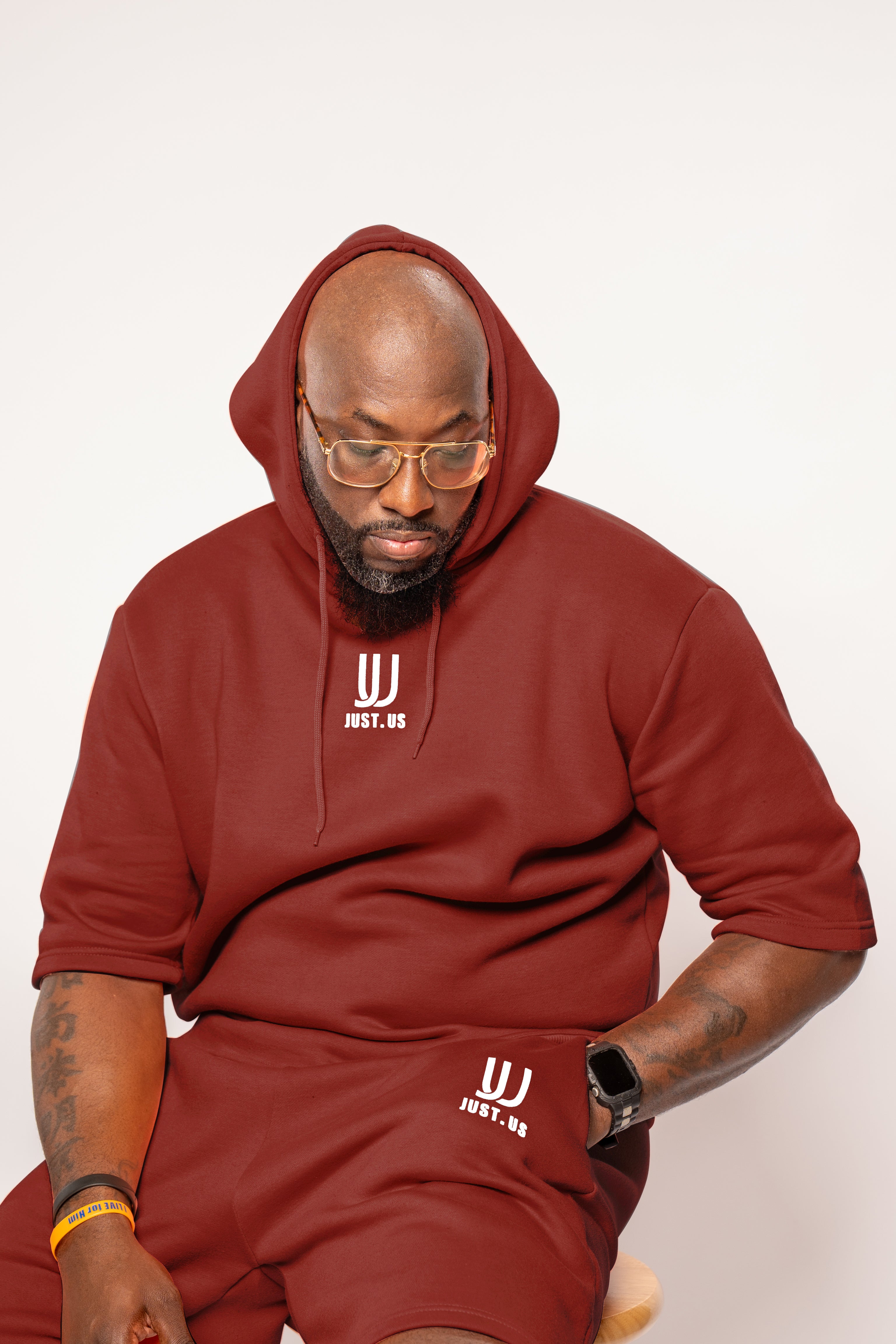 Men’s Drop Shoulder Shirt + Shorts – Just.us