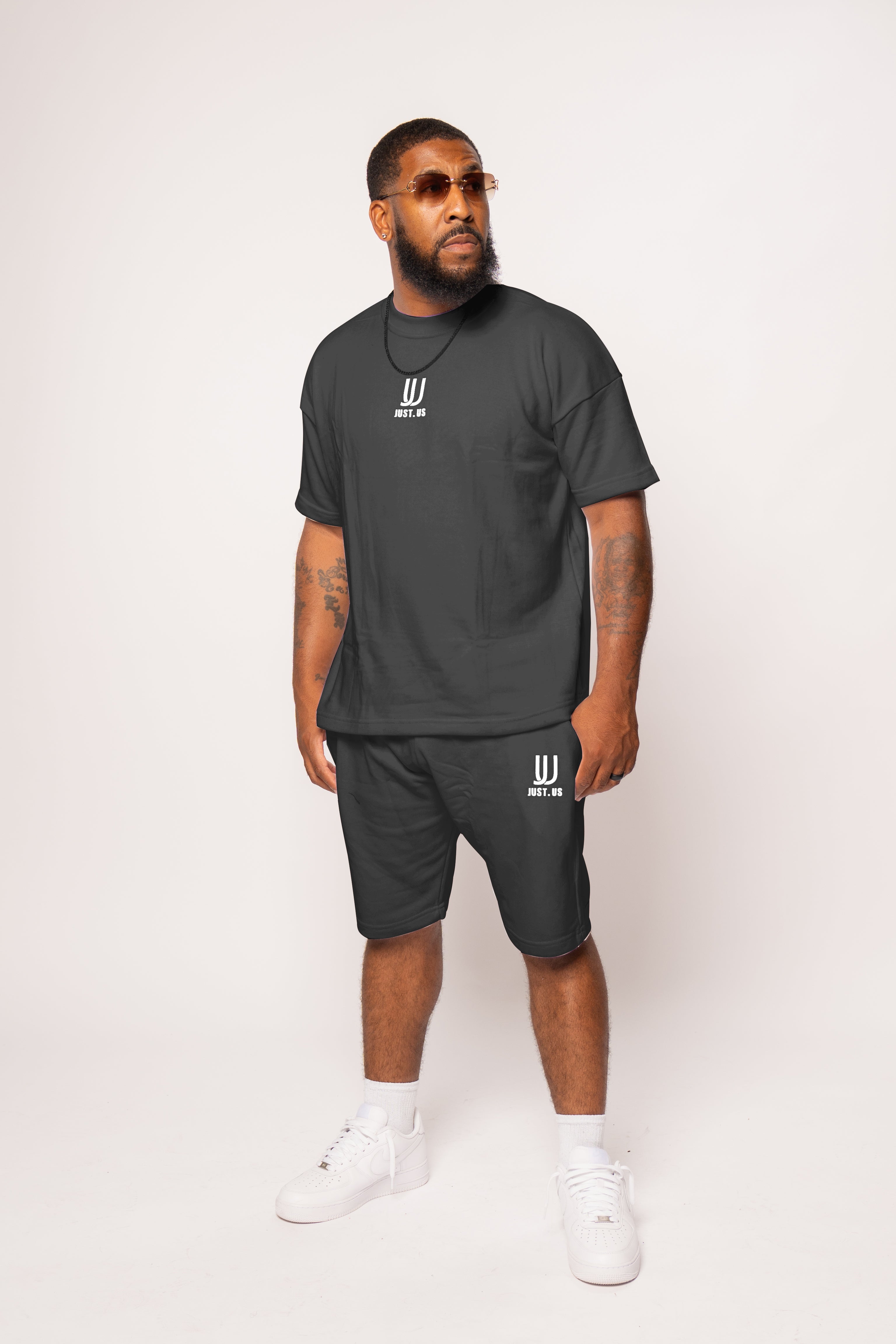 Men’s Drop Shoulder Shirt + Shorts – Just.us