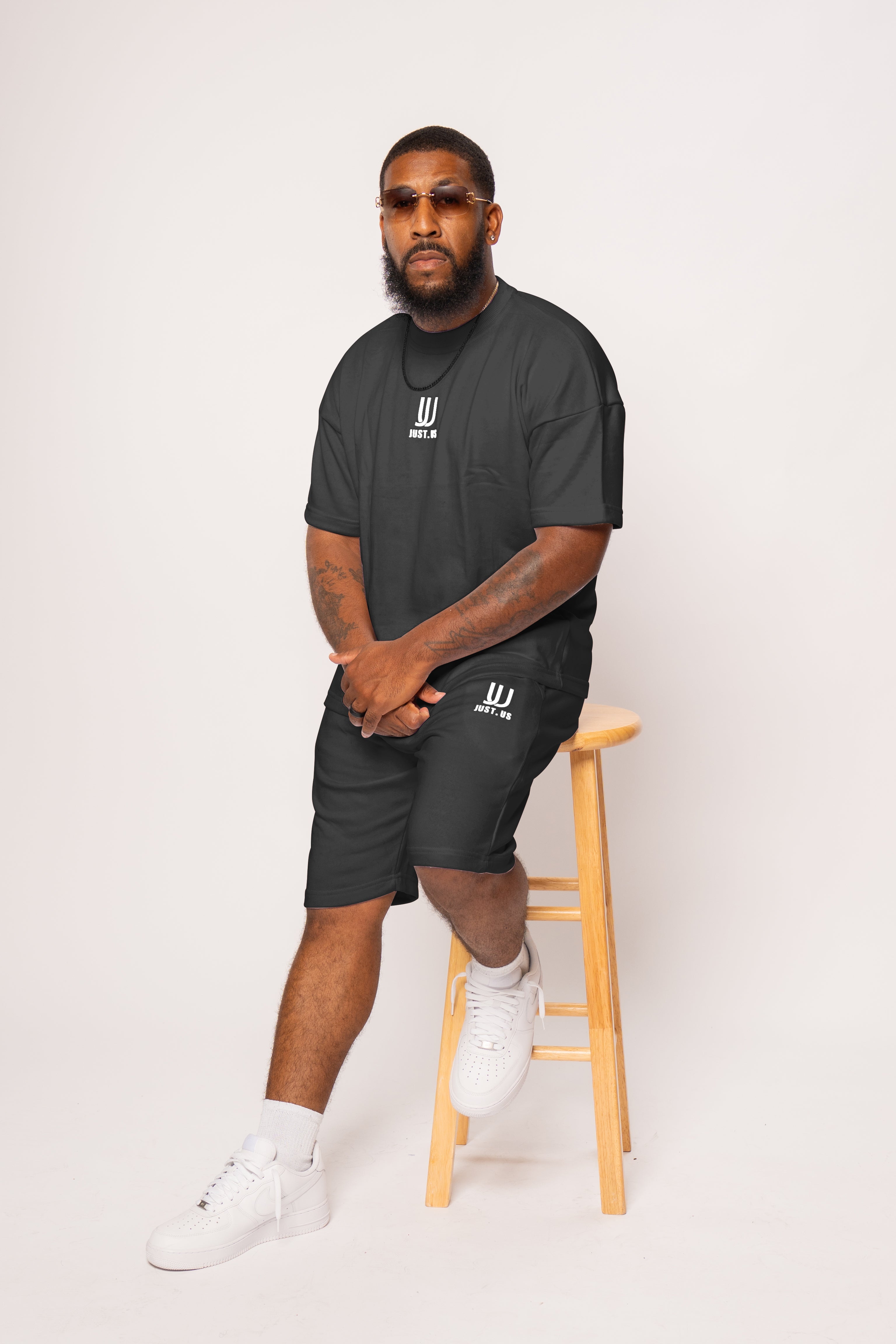 Men’s Drop Shoulder Shirt + Shorts – Just.us