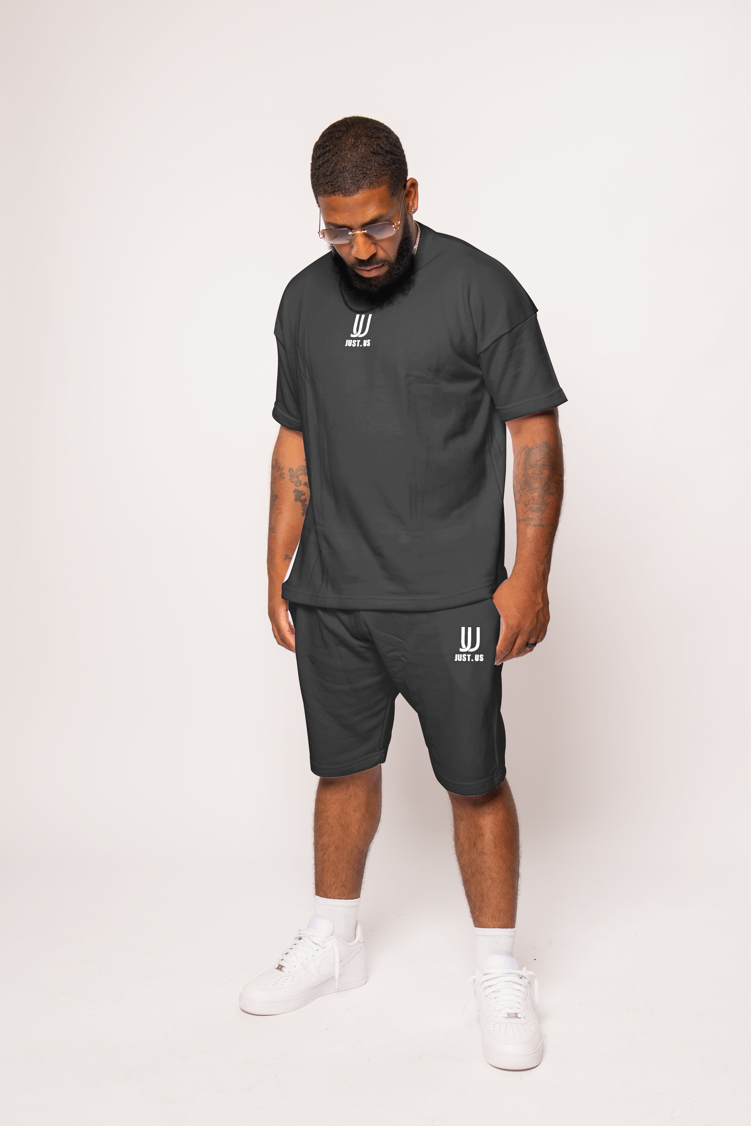 Men’s Drop Shoulder Shirt + Shorts – Just.us