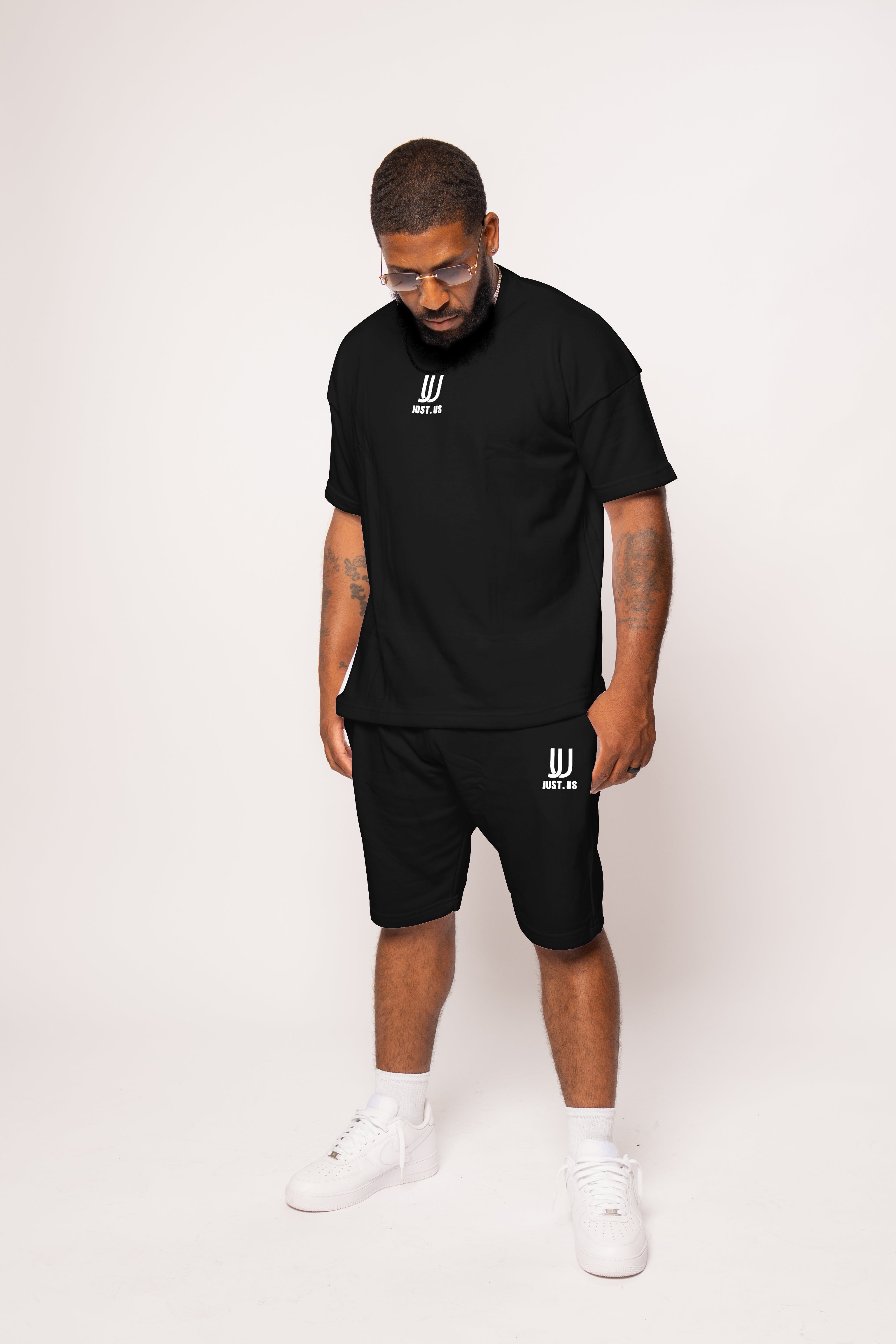 Men’s Drop Shoulder Shirt + Shorts – Just.us