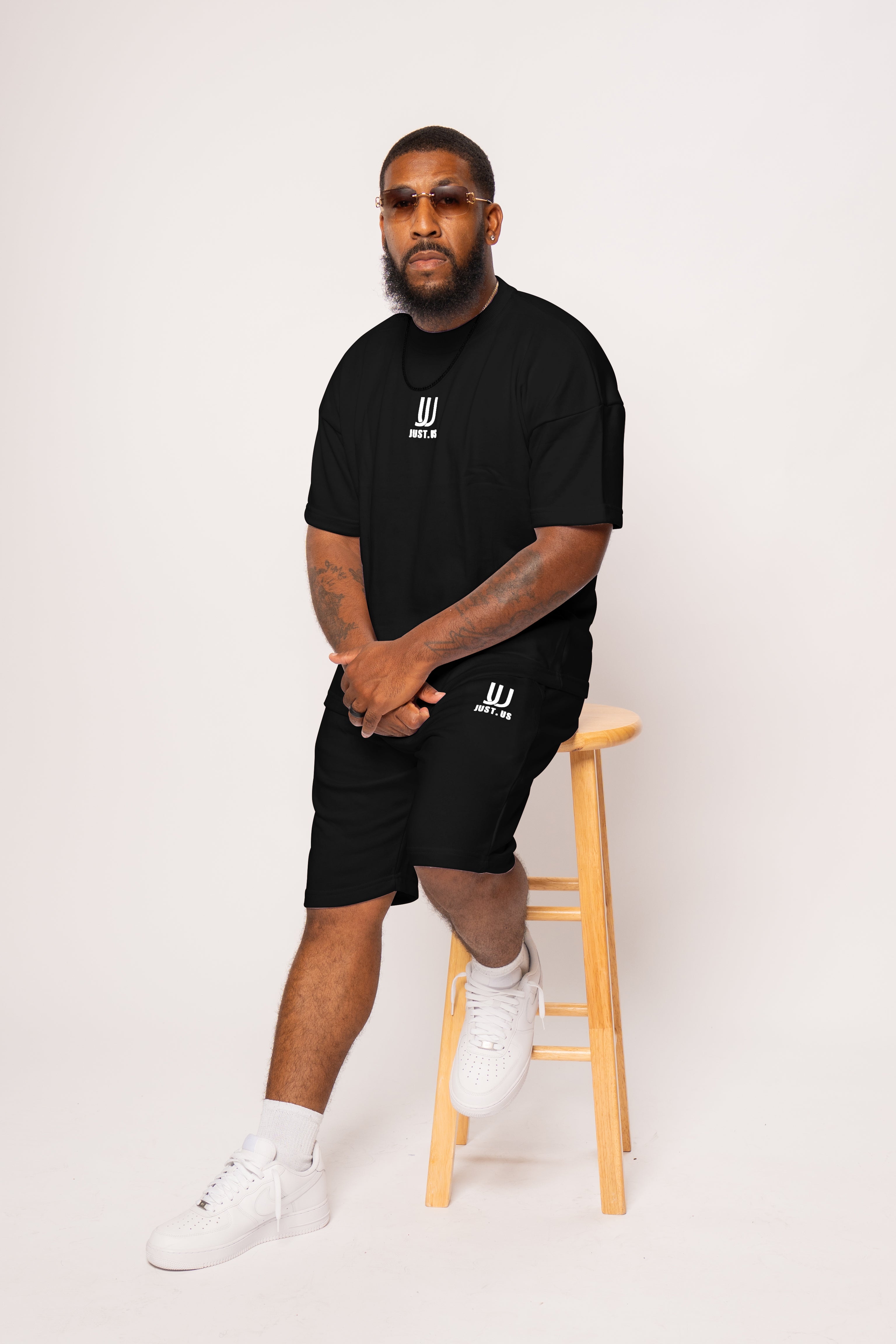 Men’s Drop Shoulder Shirt + Shorts – Just.us