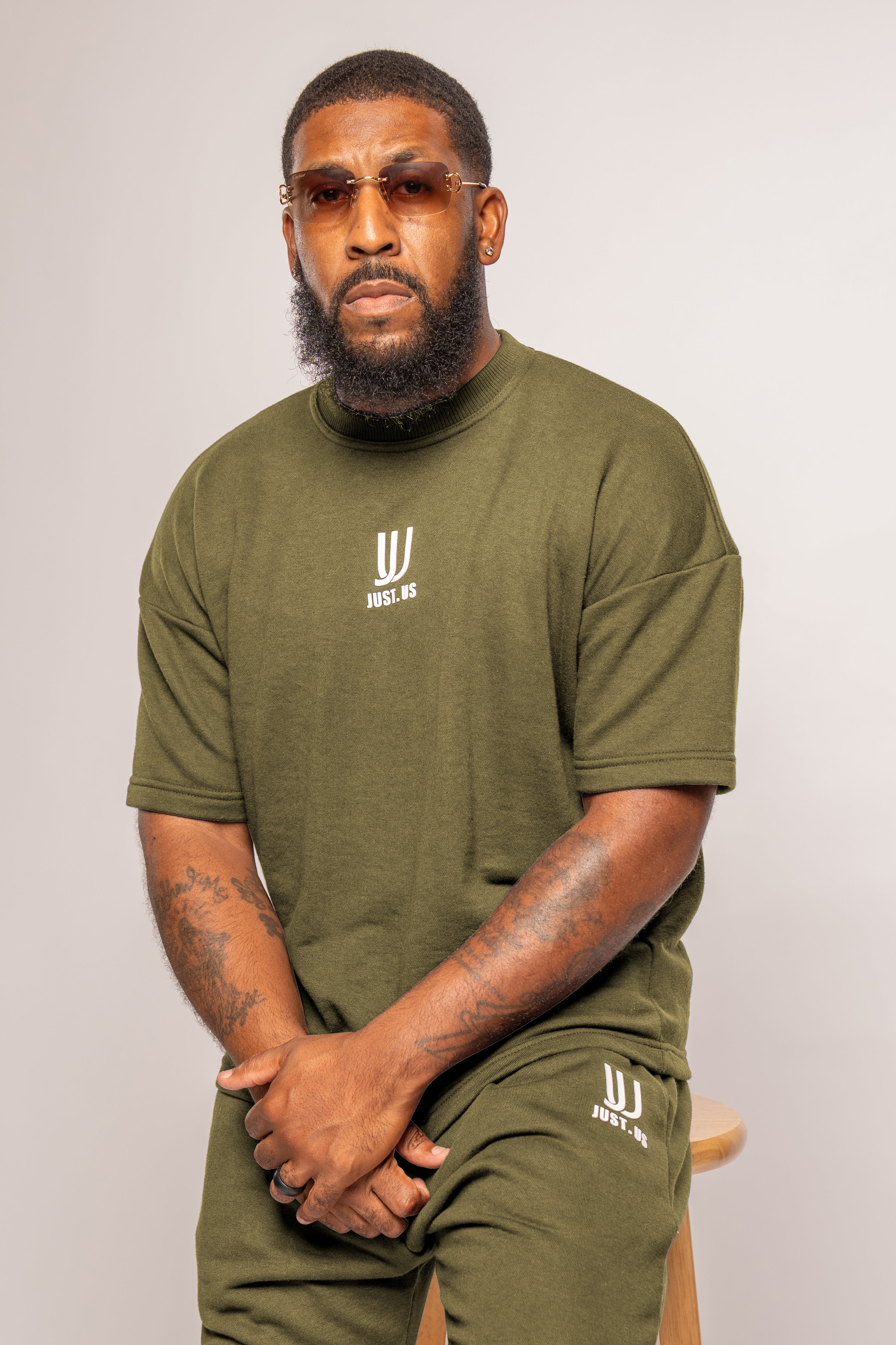 Men’s Drop Shoulder Shirt + Shorts – Just.us