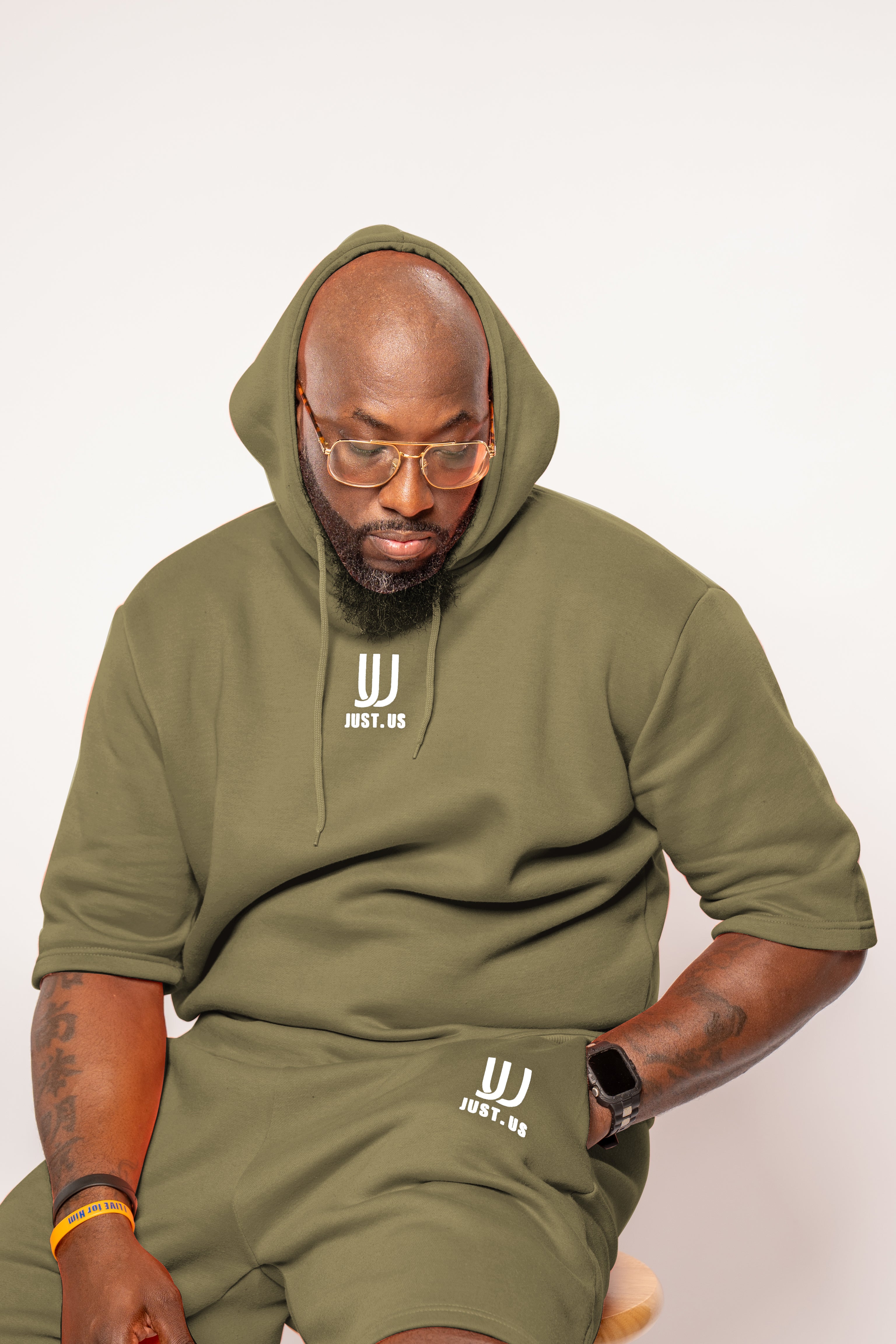 Men’s Drop Shoulder Shirt + Shorts – Just.us