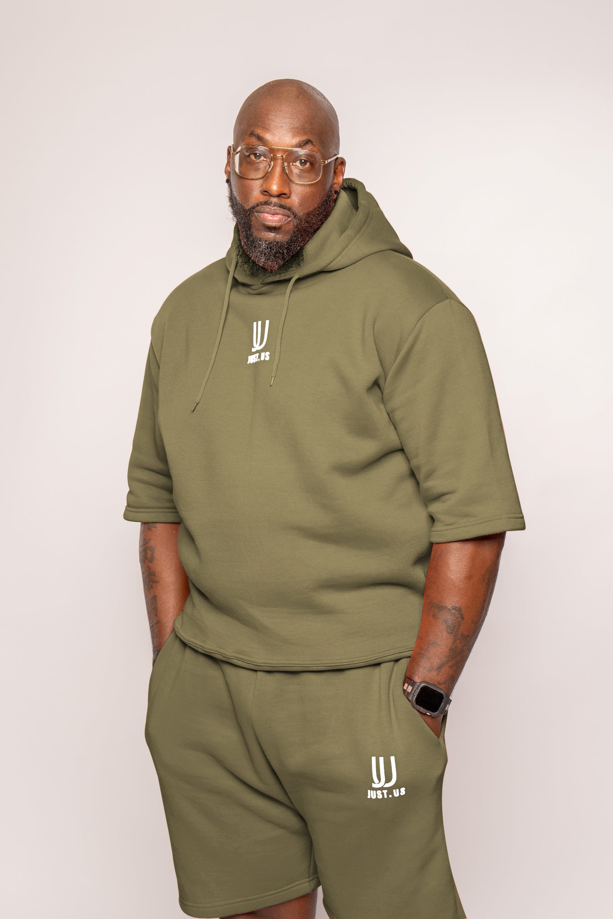 Men’s Drop Shoulder Shirt + Shorts – Just.us