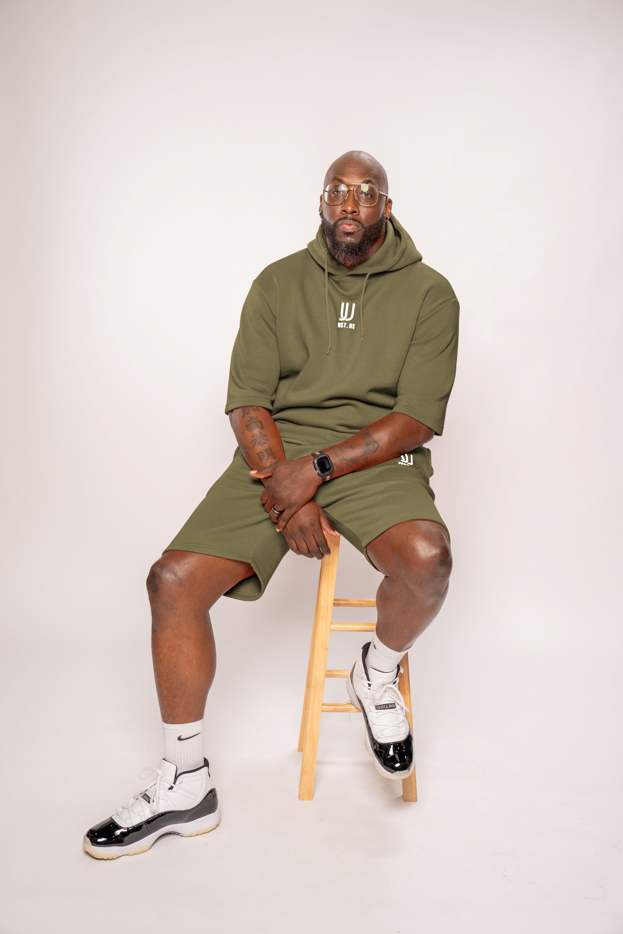 Men’s Drop Shoulder Shirt + Shorts – Just.us