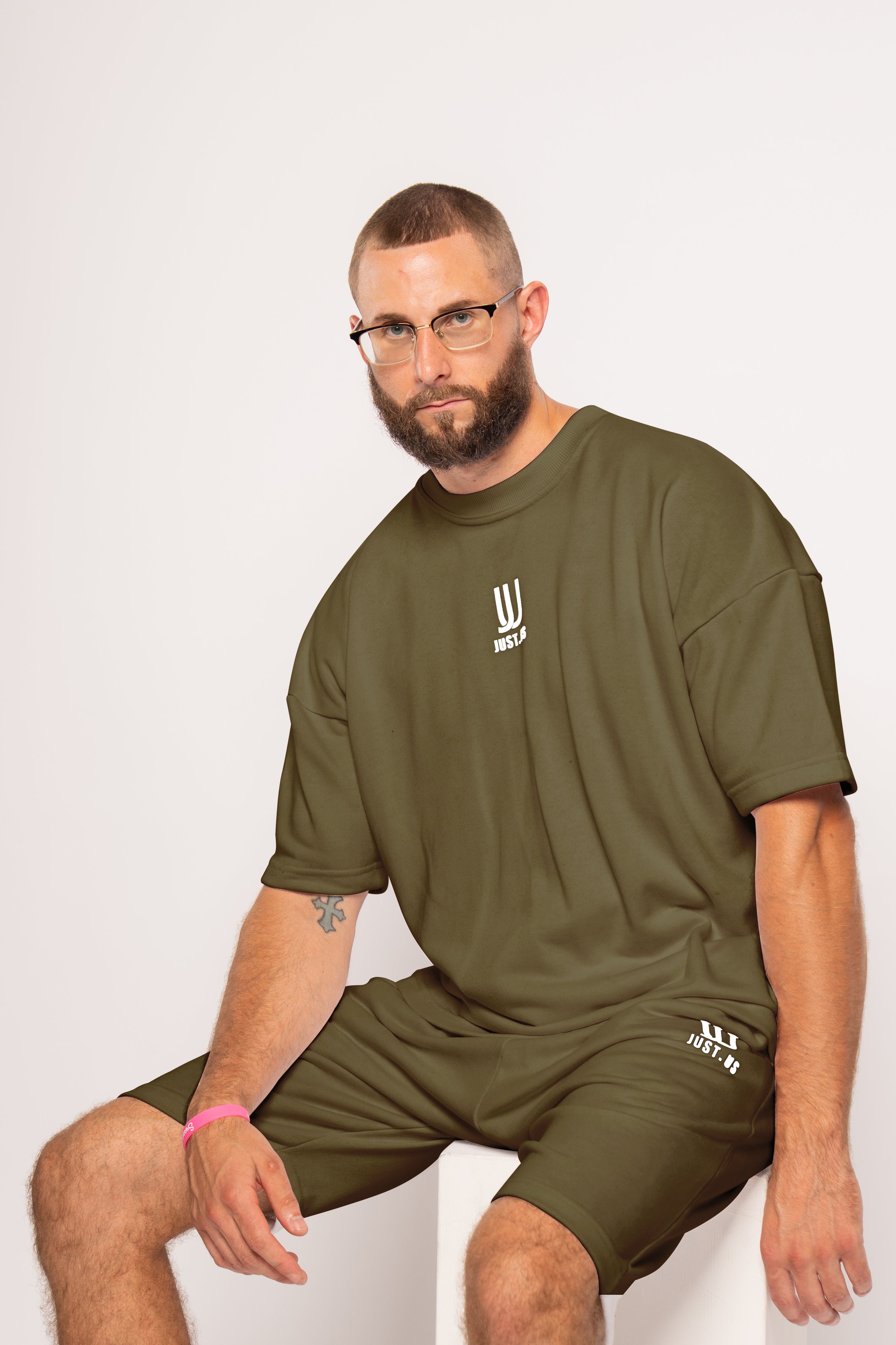 Men’s Drop Shoulder Shirt + Shorts – Just.us