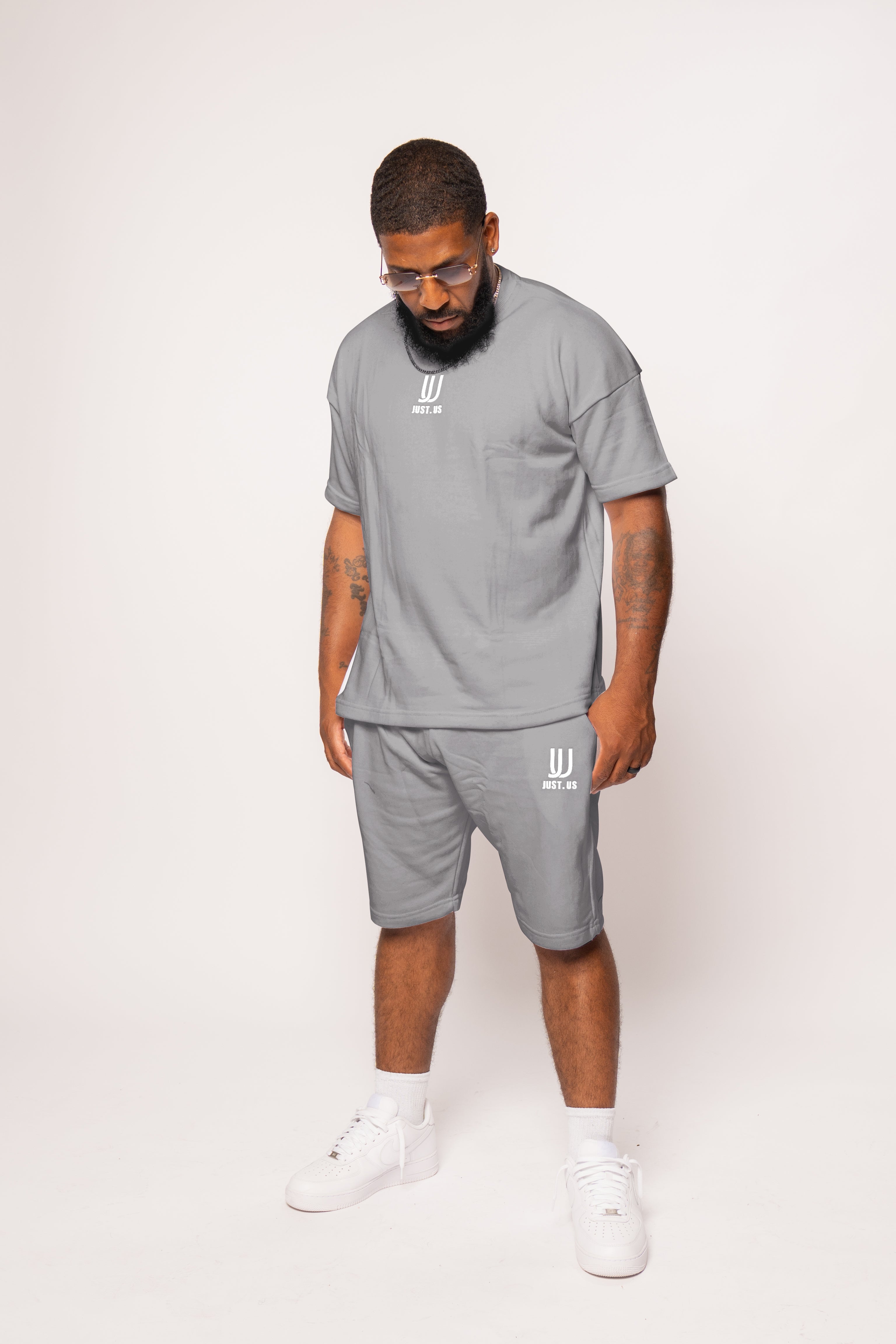 Men’s Drop Shoulder Shirt + Shorts – Just.us