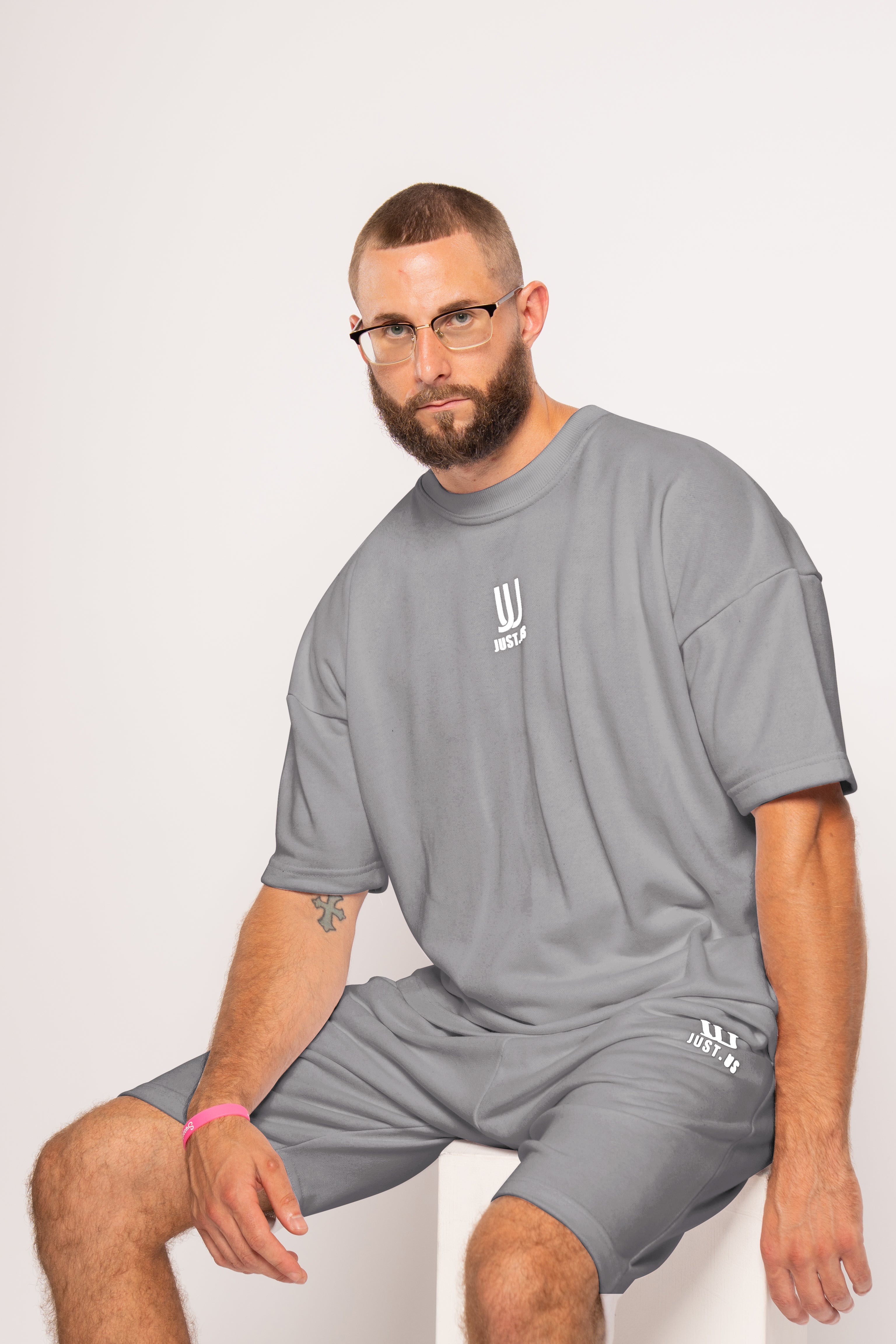 Men’s Drop Shoulder Shirt + Shorts – Just.us