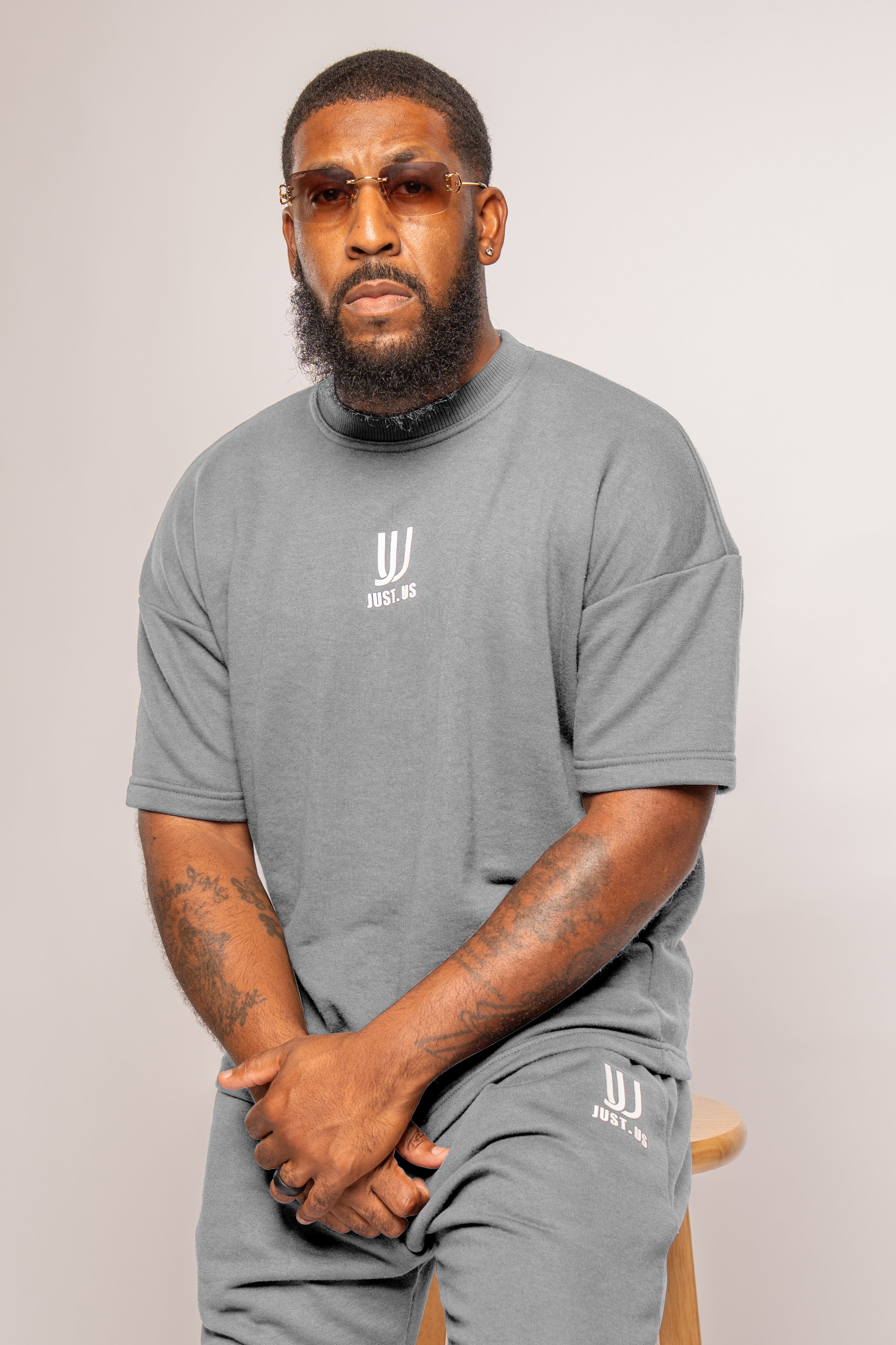 Men’s Drop Shoulder Shirt + Shorts – Just.us