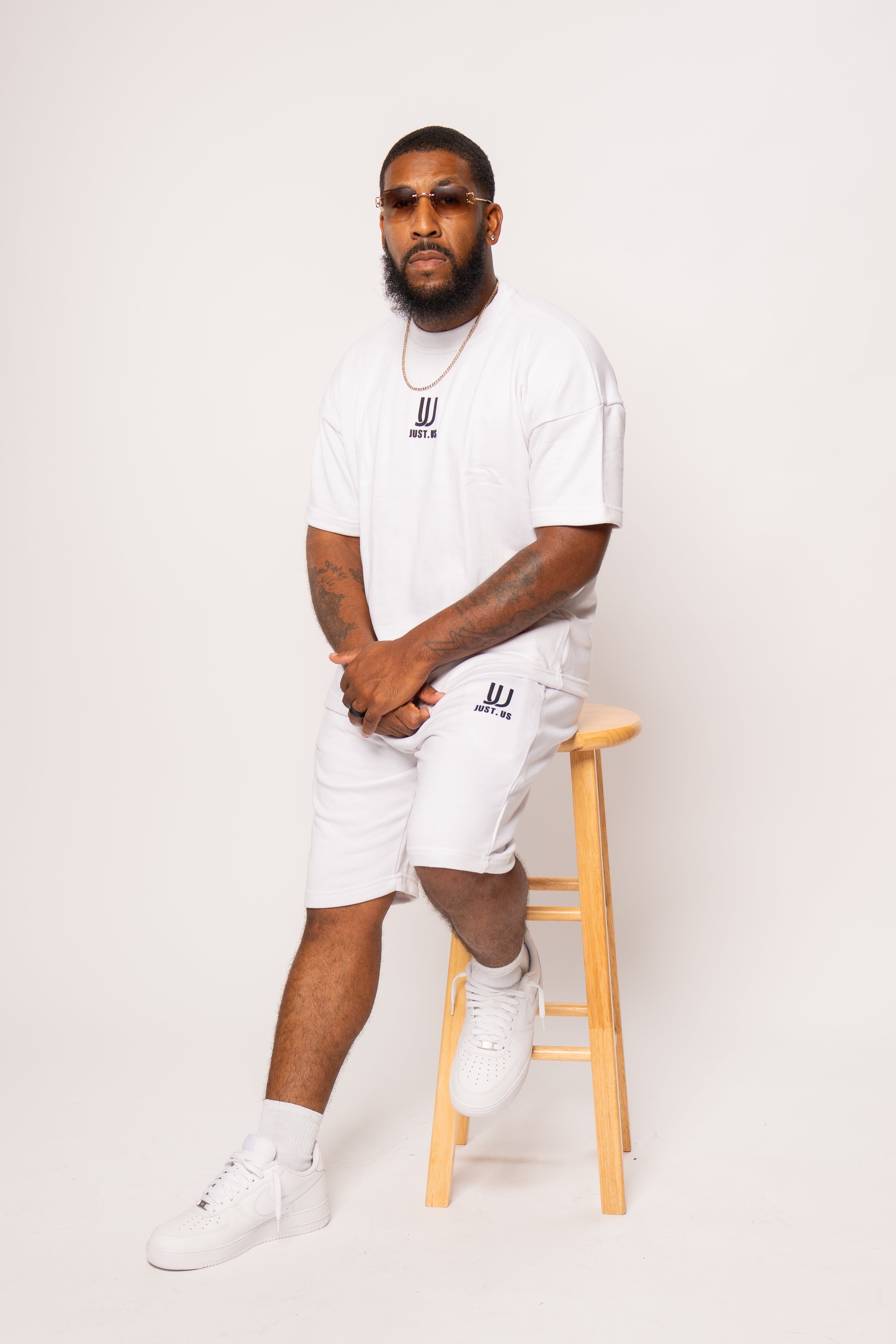 Men’s Drop Shoulder Shirt + Shorts – Just.us