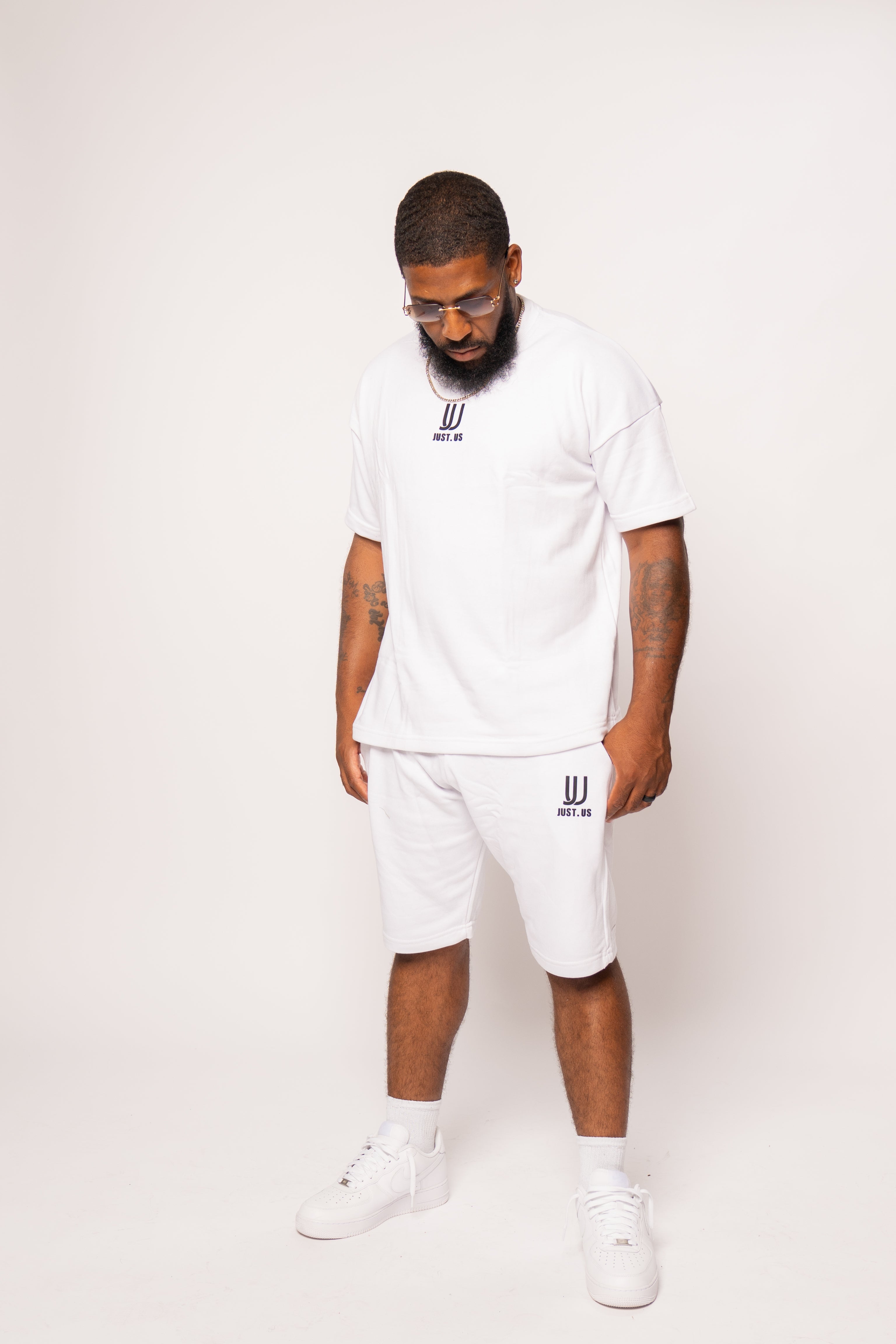 Men’s Drop Shoulder Shirt + Shorts – Just.us