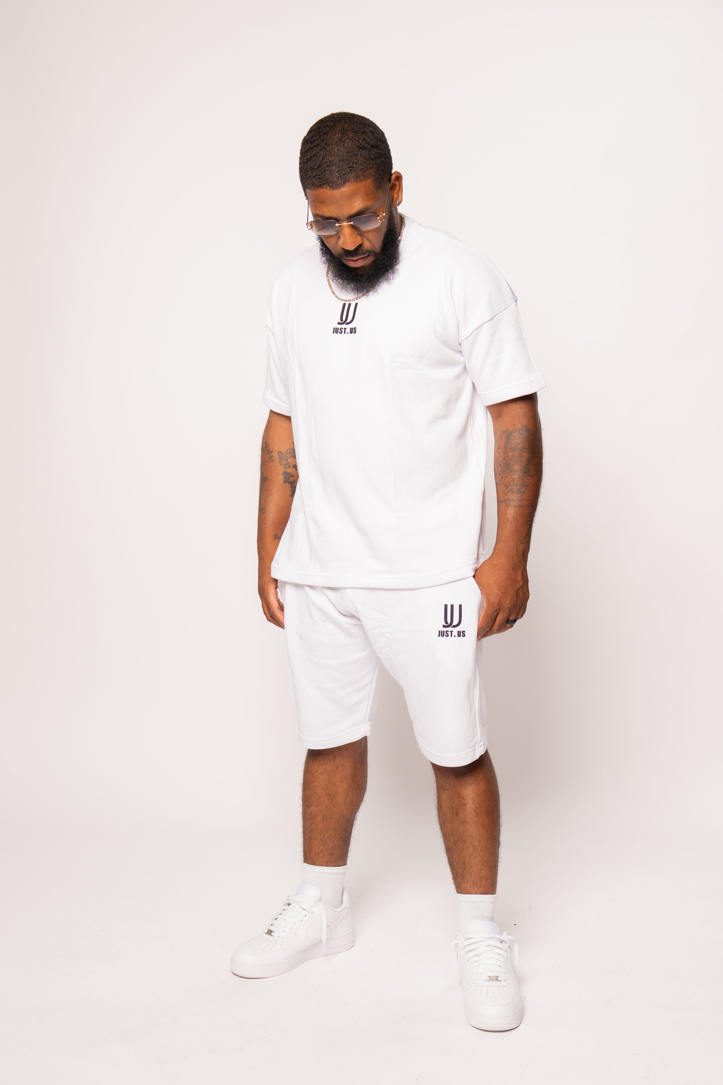 Men’s Drop Shoulder Shirt + Shorts – Just.us