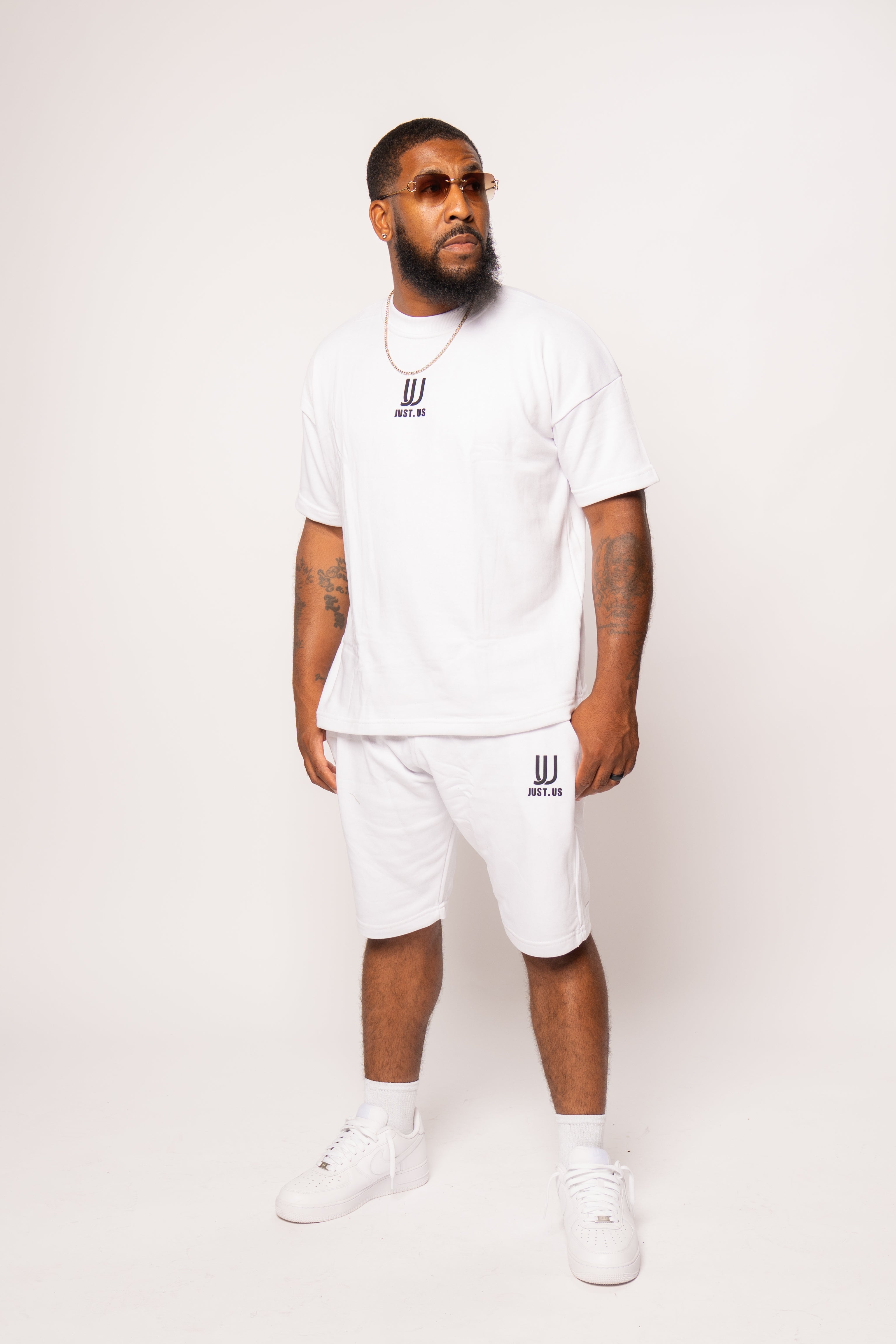 Men’s Drop Shoulder Shirt + Shorts – Just.us