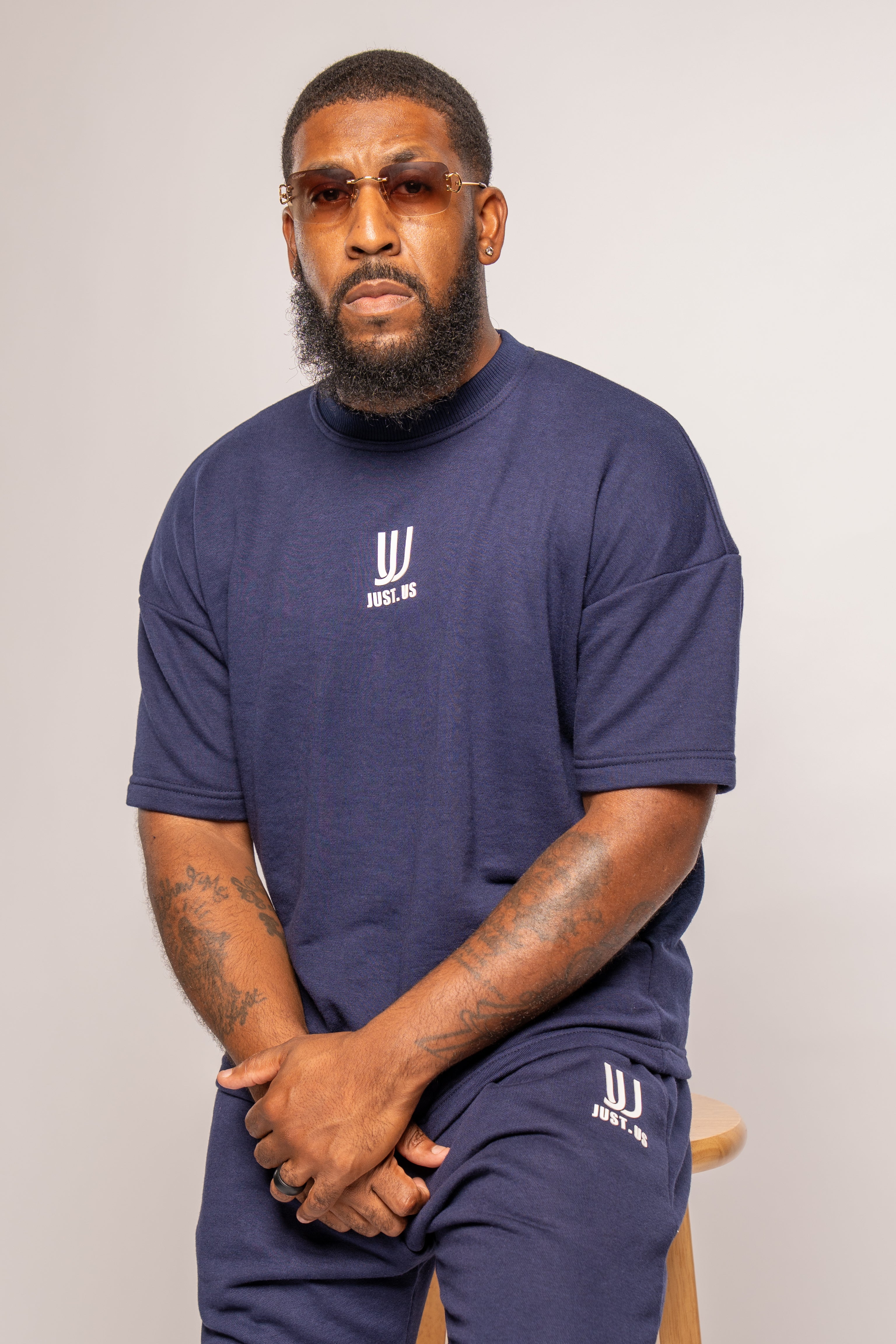 Men’s Drop Shoulder Shirt + Shorts – Just.us