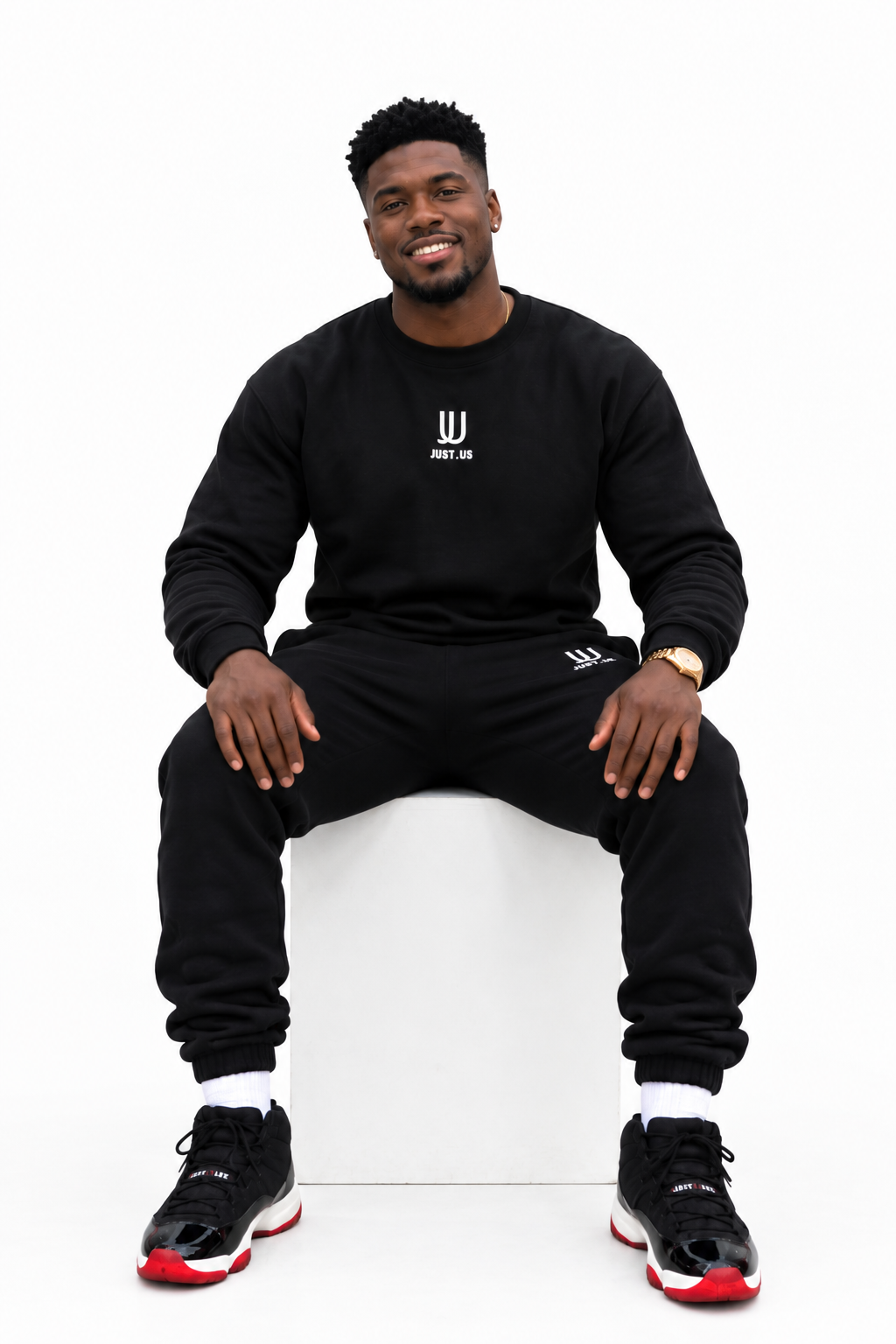 Classic Crew Neck Sweater with Joggers Comfort Meets Style