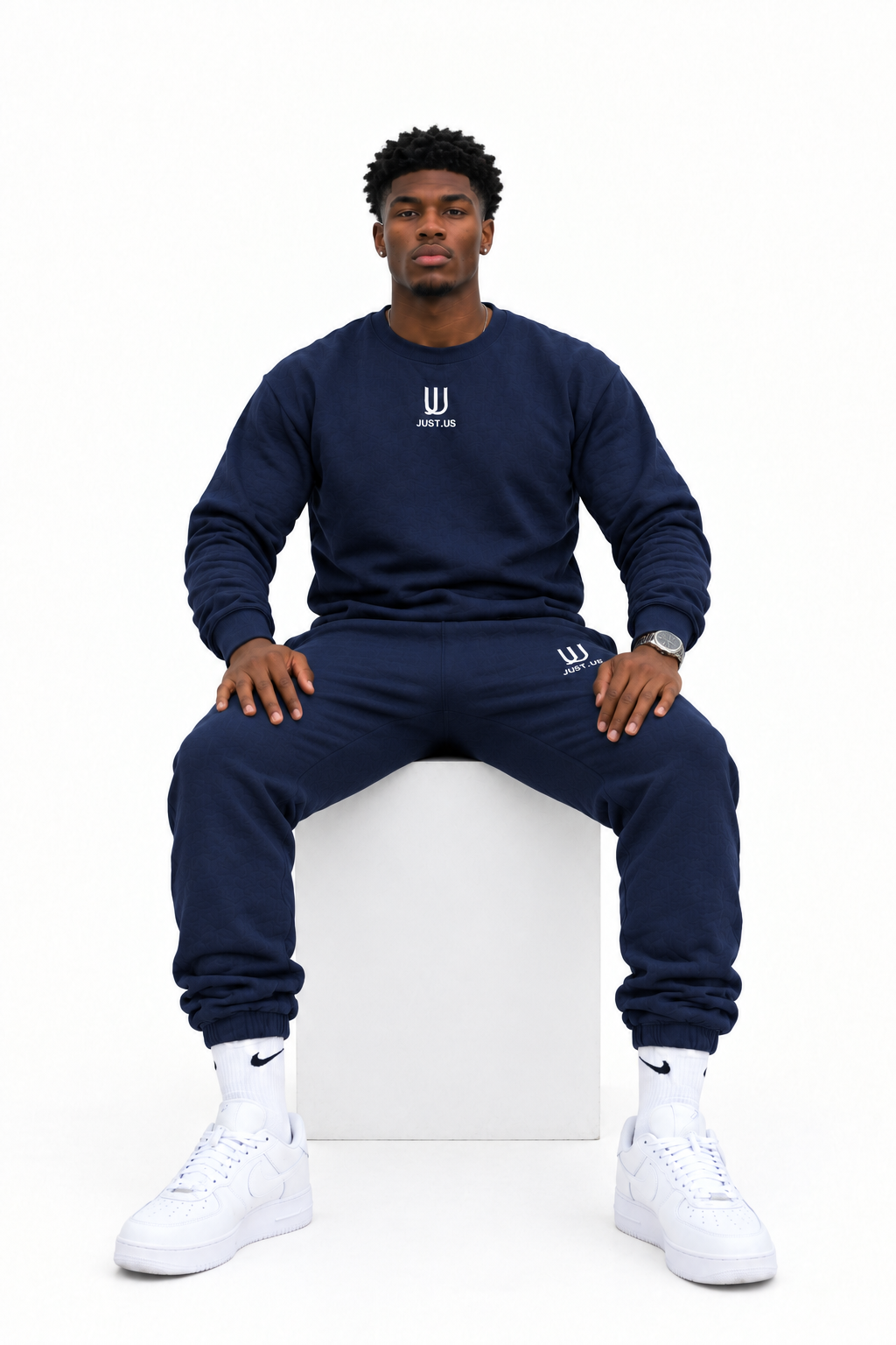 Classic Crew Neck Sweater with Joggers Comfort Meets Style