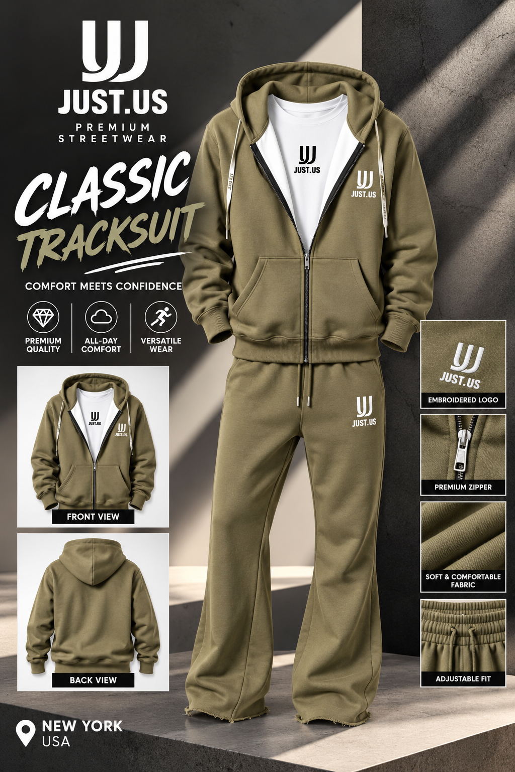 Classic hoodie with Flares