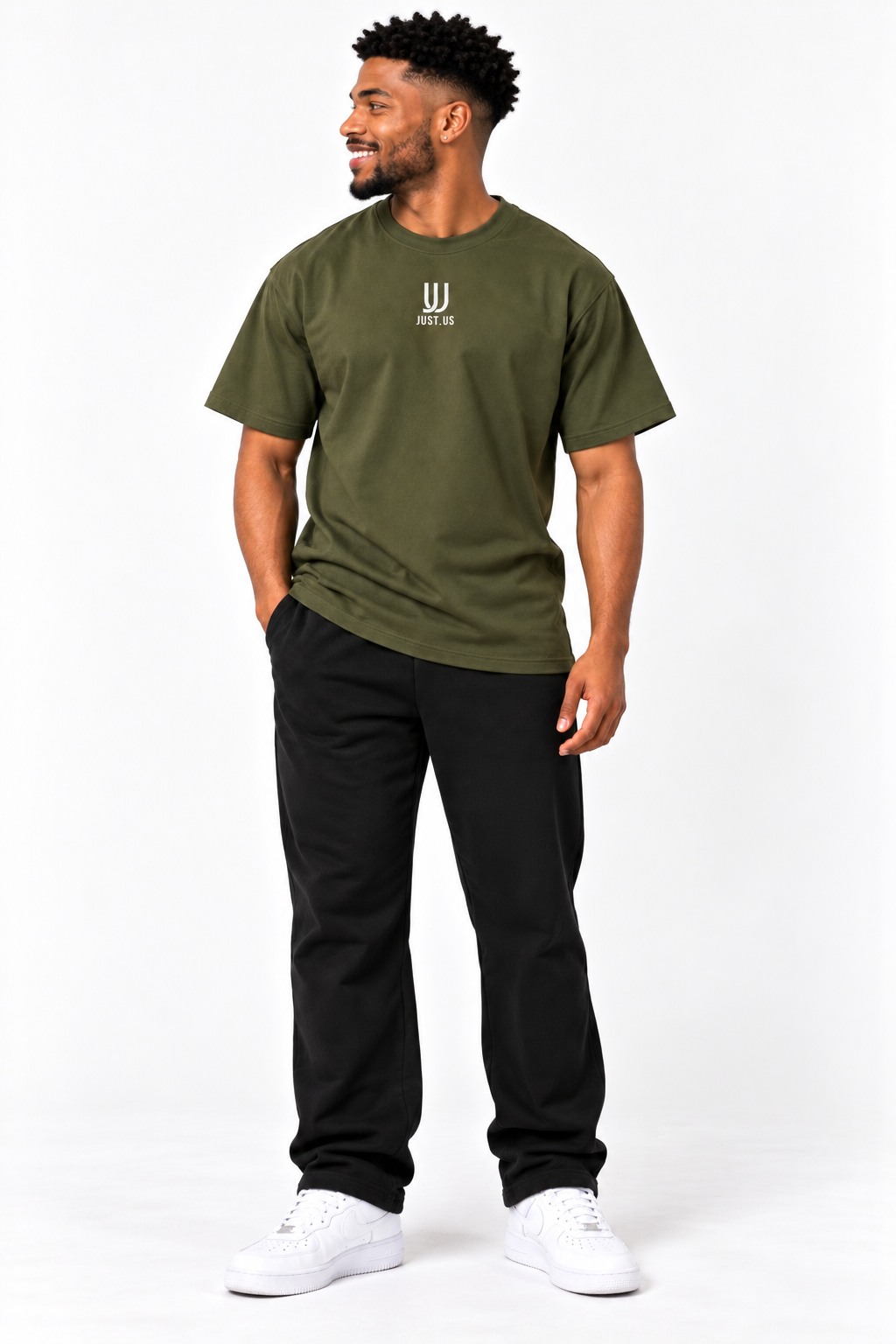 Men’s  Drop Shoulder tShirt– Just.us