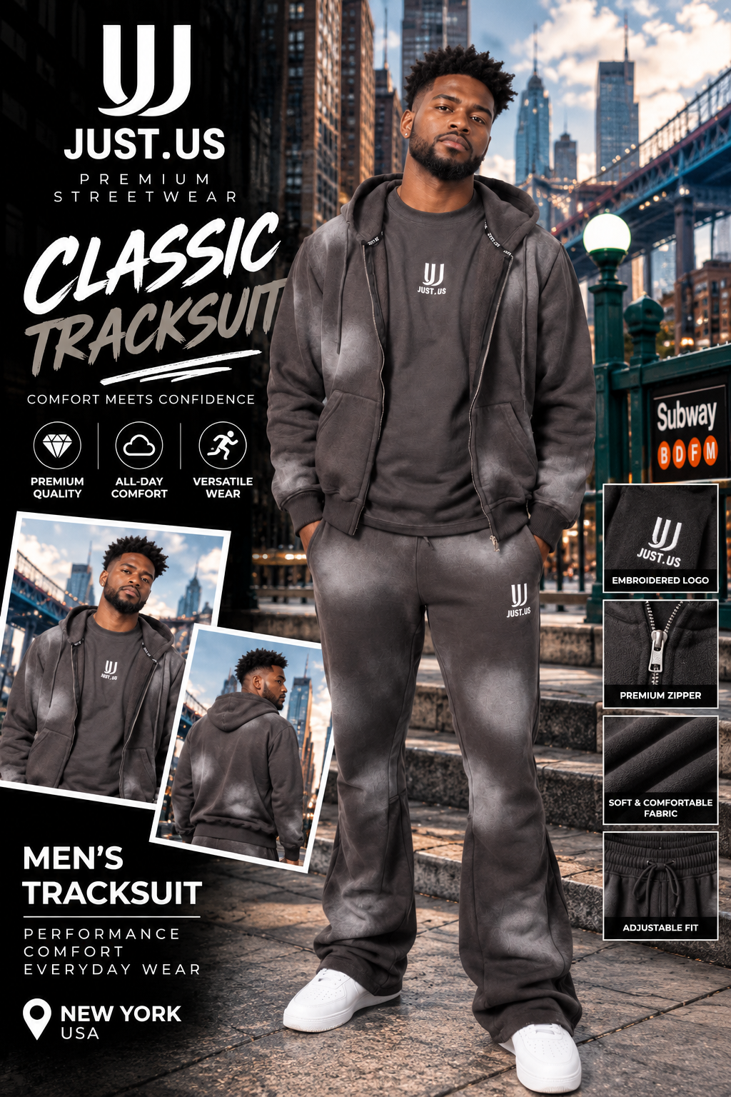Classic Hoodie with Flares SPRAY – Comfort Meets Style